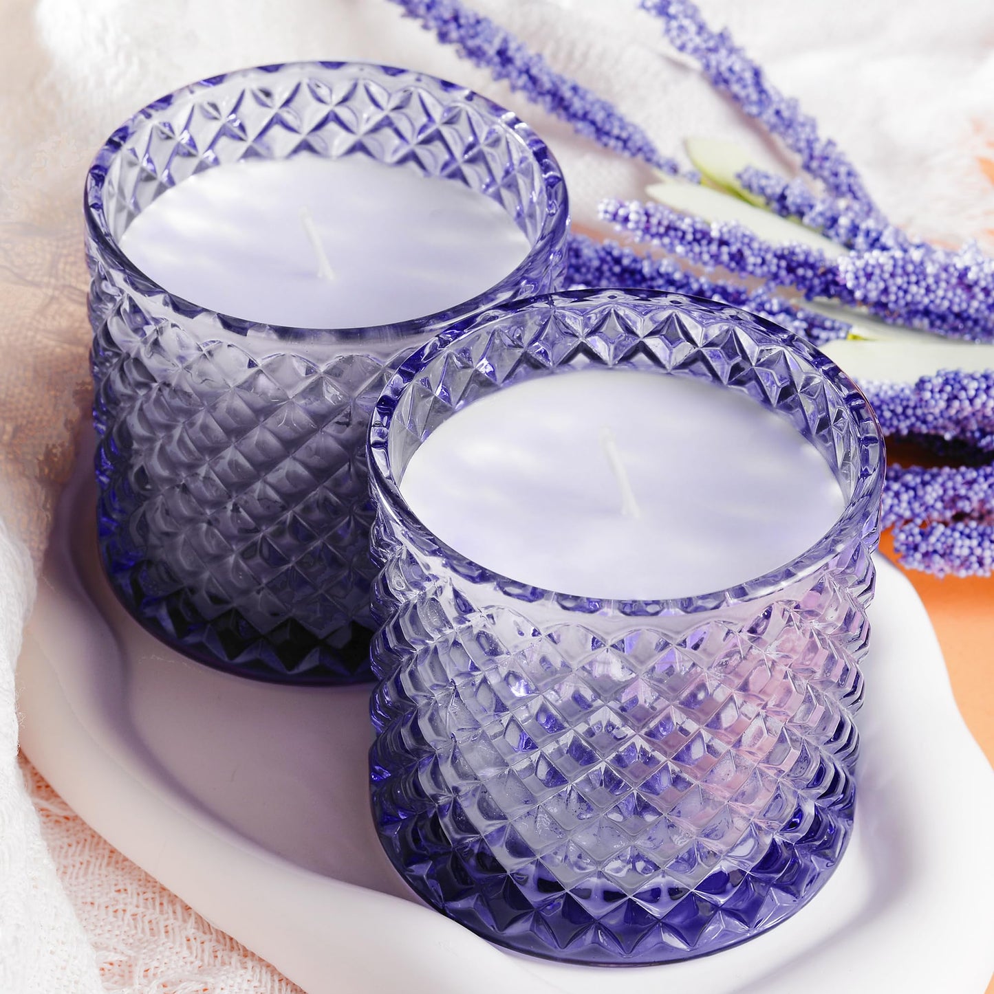 Lemon Vanilla Scented Candles, Citrus Large Jar Candle for Home Scented, Gifts for Women Men, Aromatherapy Candle, Natural Soy Wax Scented Candle for Relaxing & Calming,Home Fragrance Decor