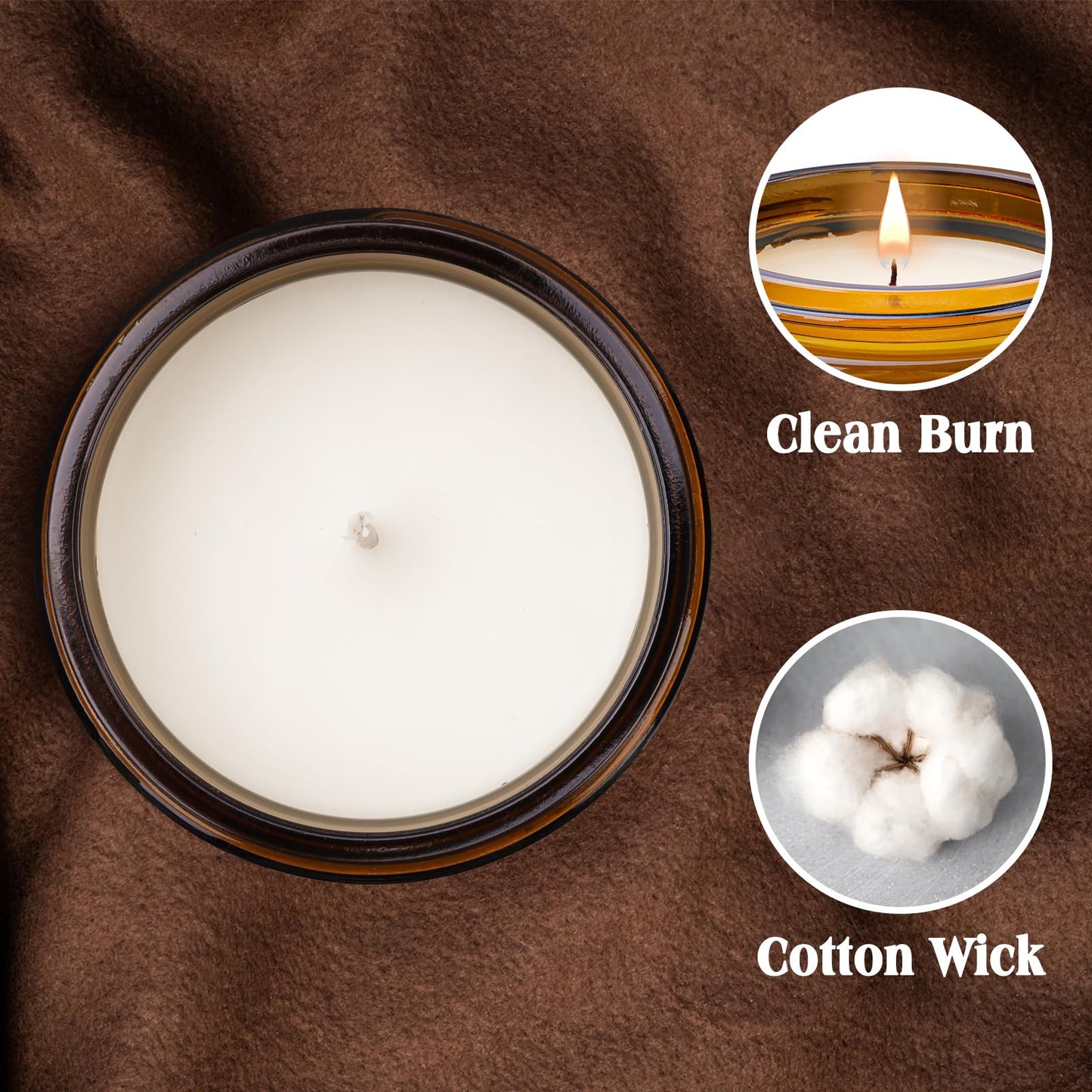 Homsolver Birthday Gifts for Women Men, Happy Birthday Decoration Candles Gift for Her Him, Funny Friendship Mom Dad Sister Friends Wife Husband Present Ideas - Lavender Scented Candle