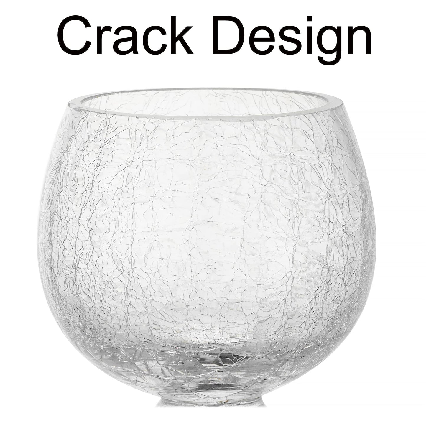 Inweder Glass Tealight Candle Holder: Clear Votive Holders 9/10/12 Inch Tall Long Setm Floating Candle Holders for Christmas Dining Table Centerpiece Wedding Party Set of 3