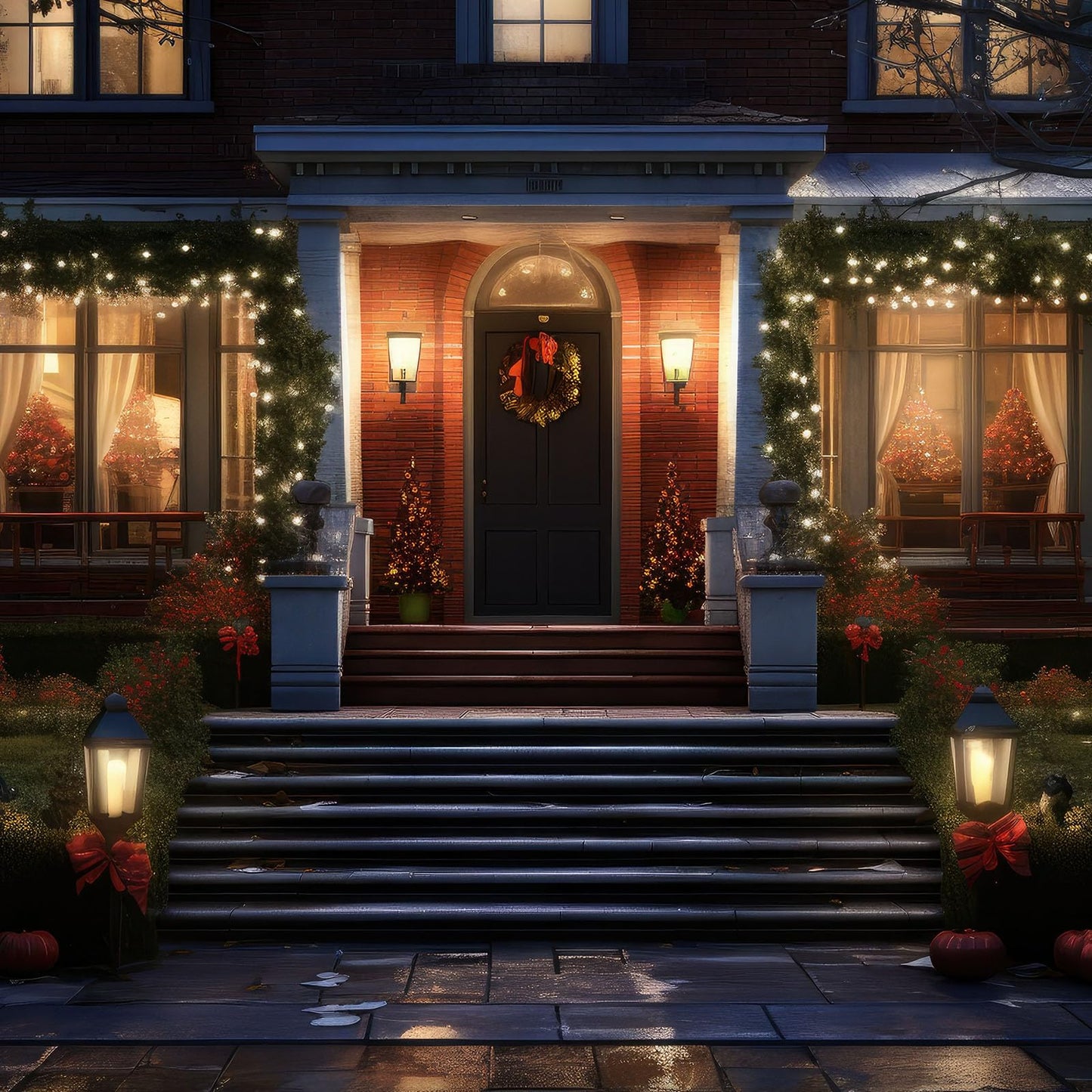 Baquler 8 Pcs Christmas LED Window Candles with Sensor Dusk to Dawn Light Sensor 9.37 Inches Cordless Flameless Battery Taper Candles with Flickering Amber Flame for Xmas Home Decor(Gold)