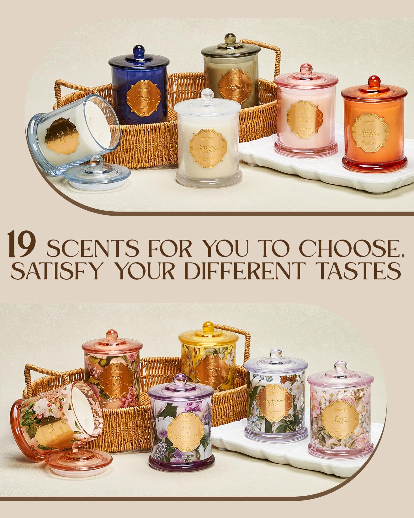 M&SENSE Ocean Escape Soy Candle,Non Toxic 12.7oz 75H Slow Burn, Coastal Sea Breeze Summer Aroma, Housewarming Gifts