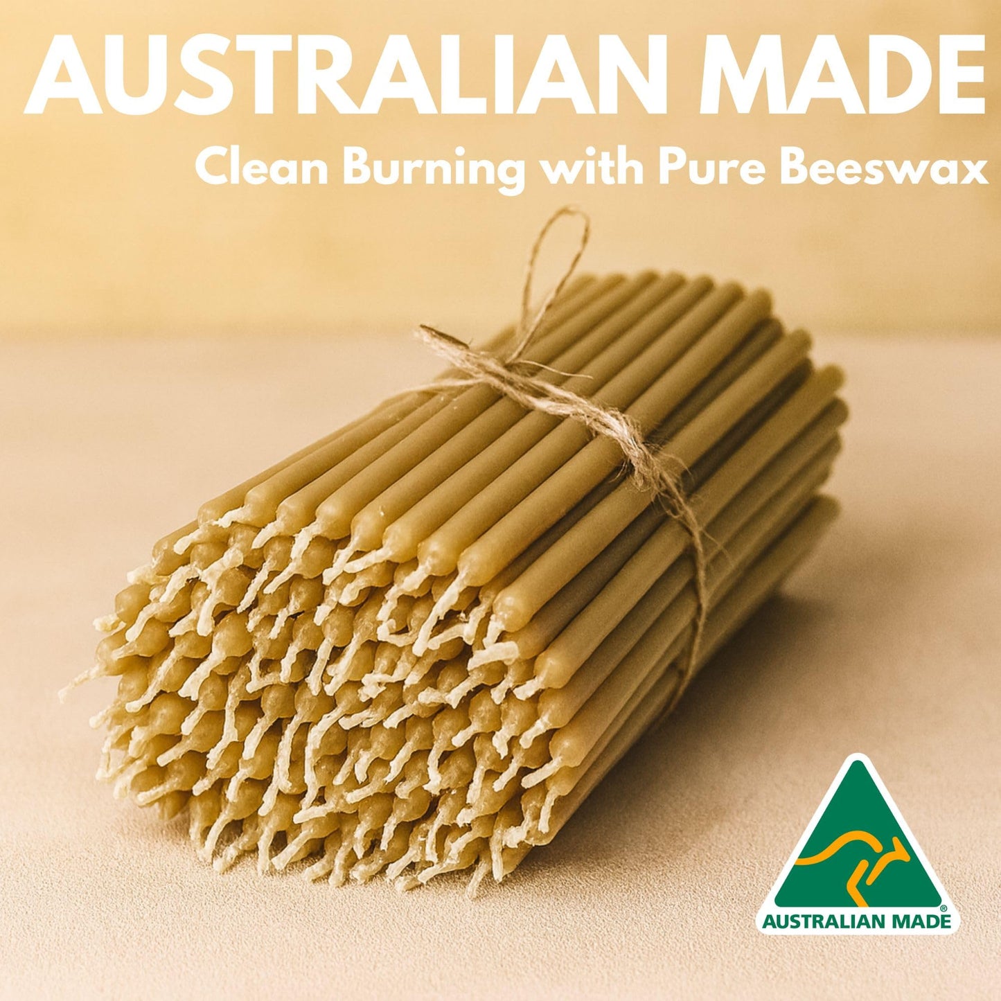Luxora Pure Beeswax Candles - Honey-Scented, Decorative Thin Taper Candles - Ideal for Birthday Decoration or Church Prayers - Drip Free, Tall & Smokeless Pack of 45 pcs, (45, 6.5 x 0.22 in)