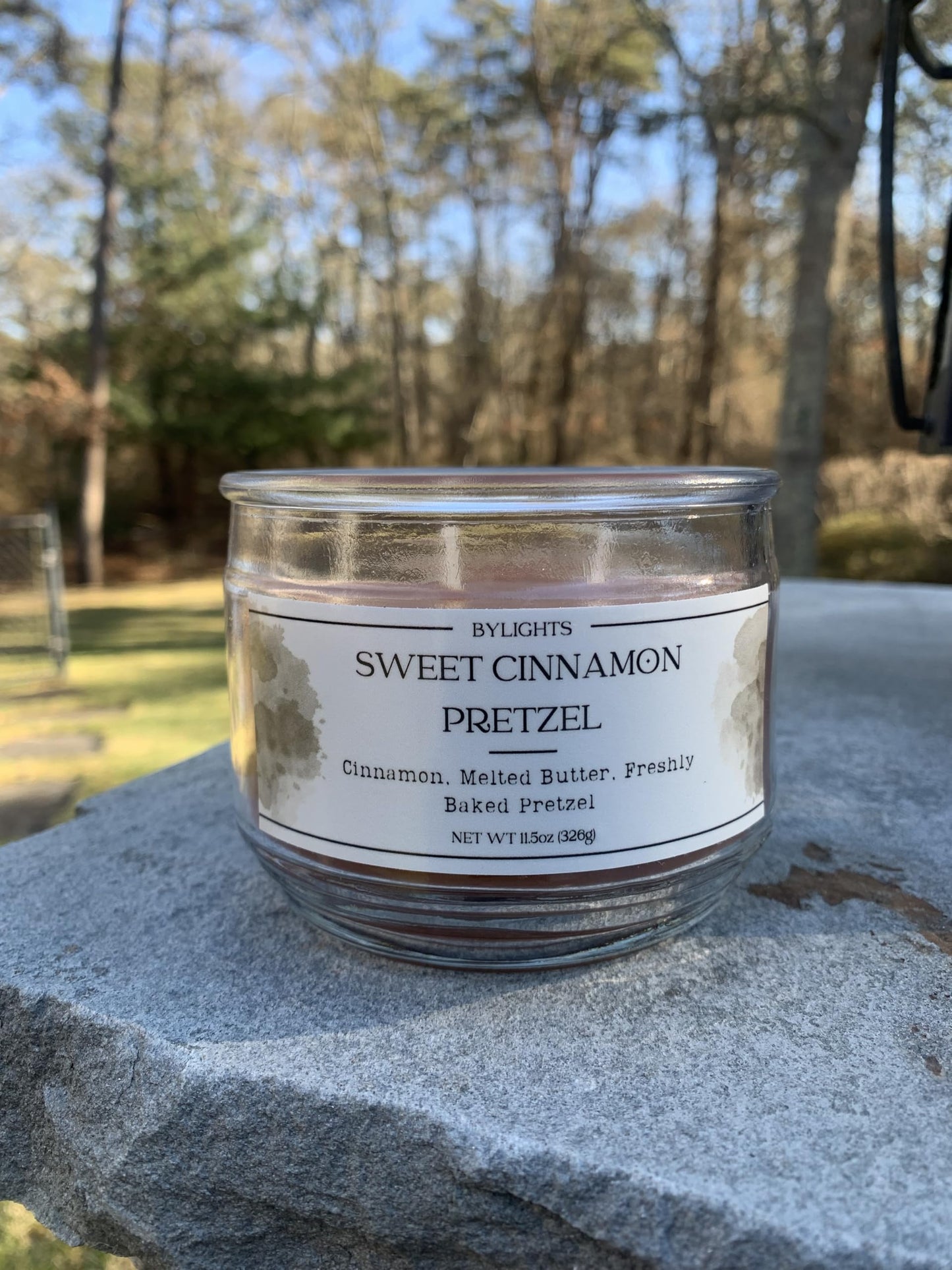 Velvet Apple Ember, Soy Wax Scented Candle, 11.5oz, 3 Wicks (Sweet Cinnamon Pretzel)