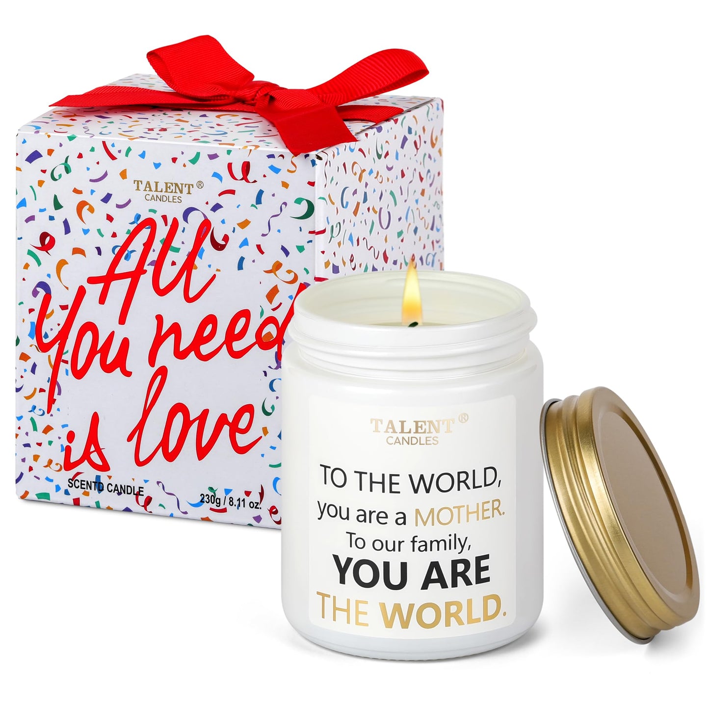 Scented Candle for Mom, Mother's Day Gifts, Perfect Home Décor Gift Elegant Gift for Mother, Mom Birthday Gifts, 8.4oz Candle Jars - Warm Night