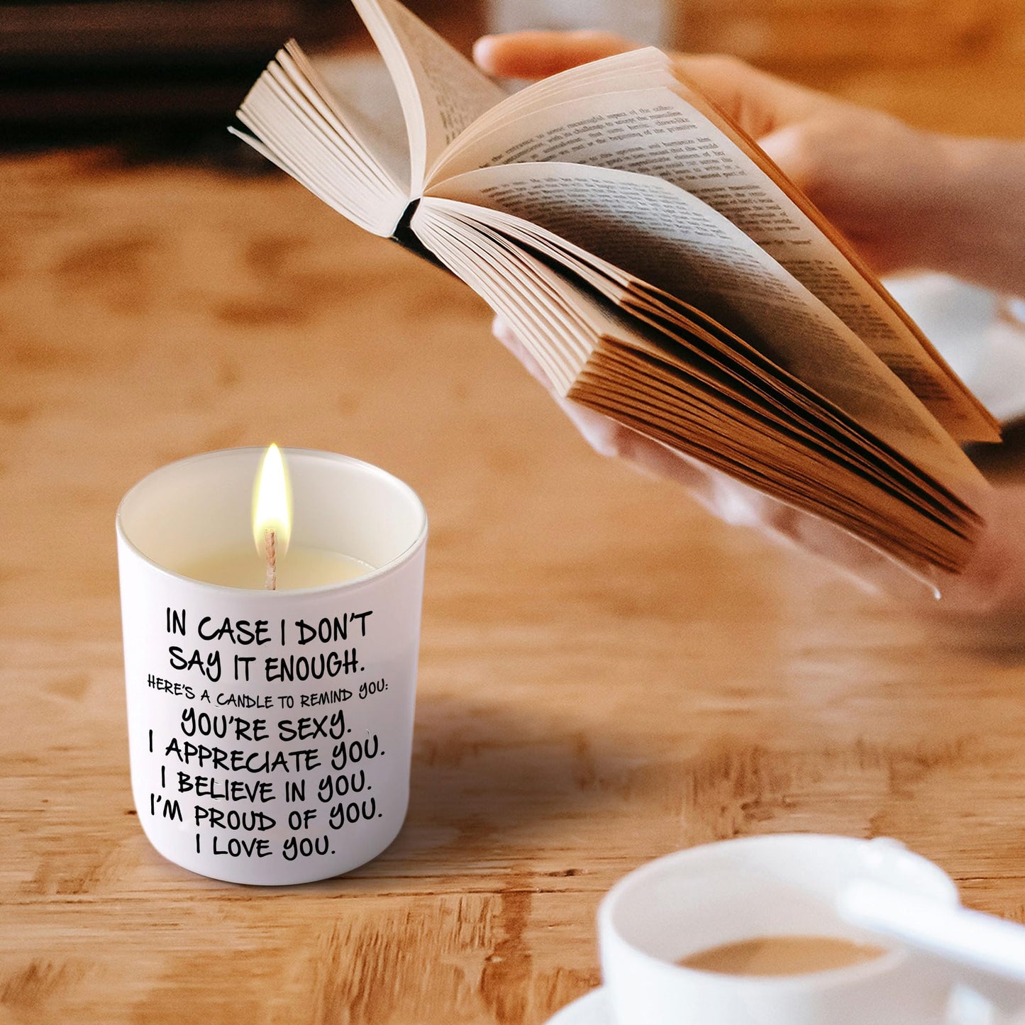 BFJLIFE Candles Gifts for Girlfriend Wife Her Funny Novelty Unique Valentines Mothers Day Anniversary Christmas Birthday Gifts for Girlfriend Wife Women Stocking Stuffers Lavender Scented Soy Candle
