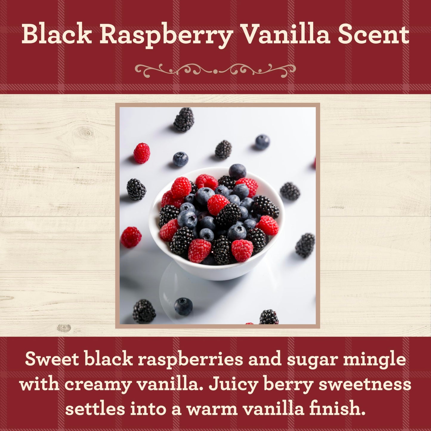 Our Own Candle Company Black Raspberry Vanilla Scented Mason Jar Candle, 100 Hour Burn Time, 13 Ounces