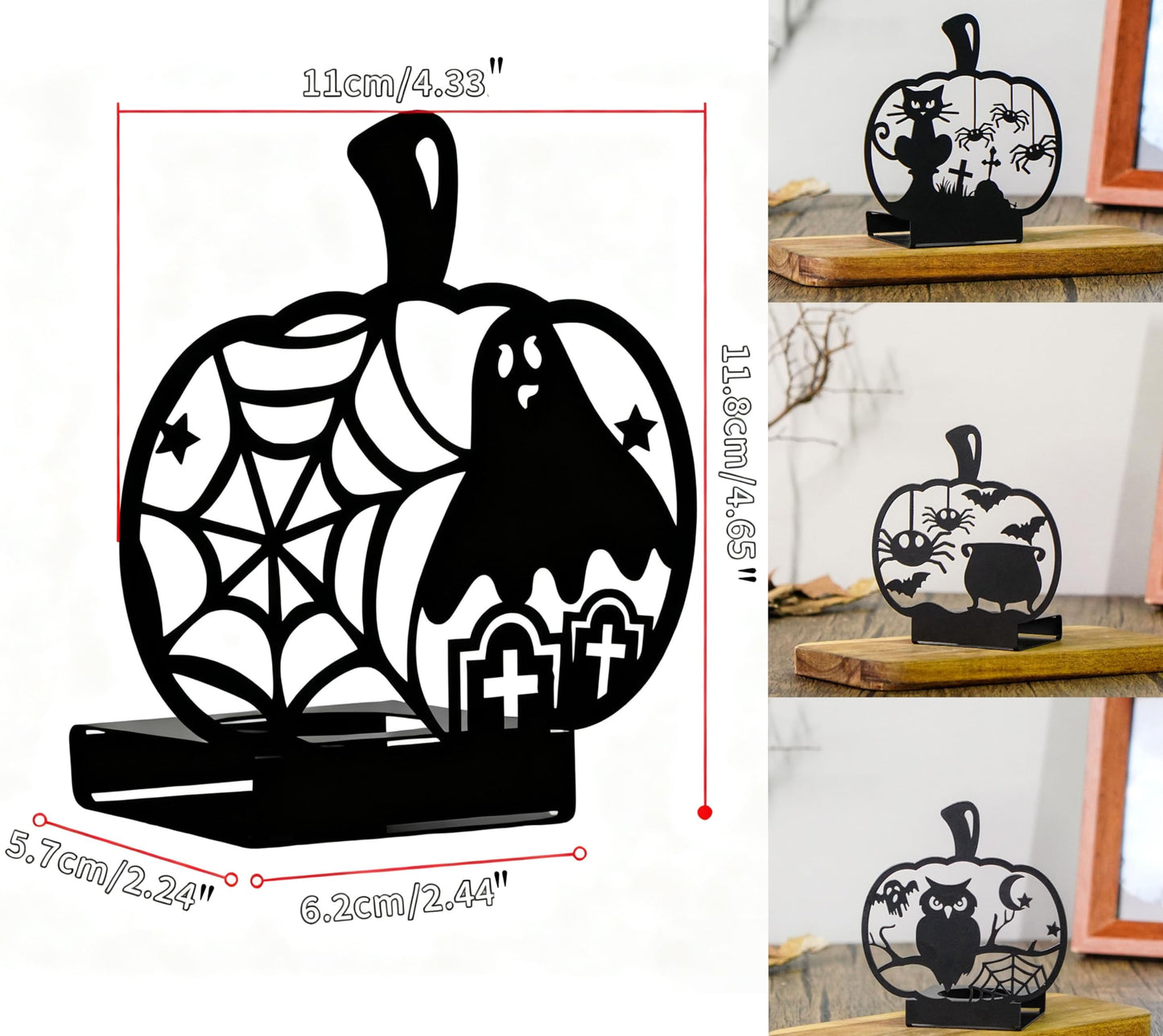 Candle Holders Bulk for Holiday Decor Indoor Outdoor Decorations for Halloween Party Table Kitchen Fireplace Bookshelf Desk Table Seasonal Display