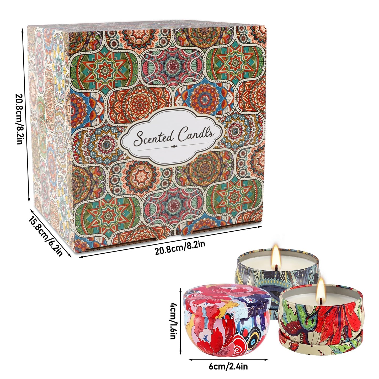 36-Pack Long-Lasting Scented Candles Gift Set, 2.5oz Soy Wax with Essential Oils for Aromatherapy and Home Fragrance, Perfect as Christmas, Valentine’s Day, Holiday Relaxation Gifts, and Cozy Atmosphe