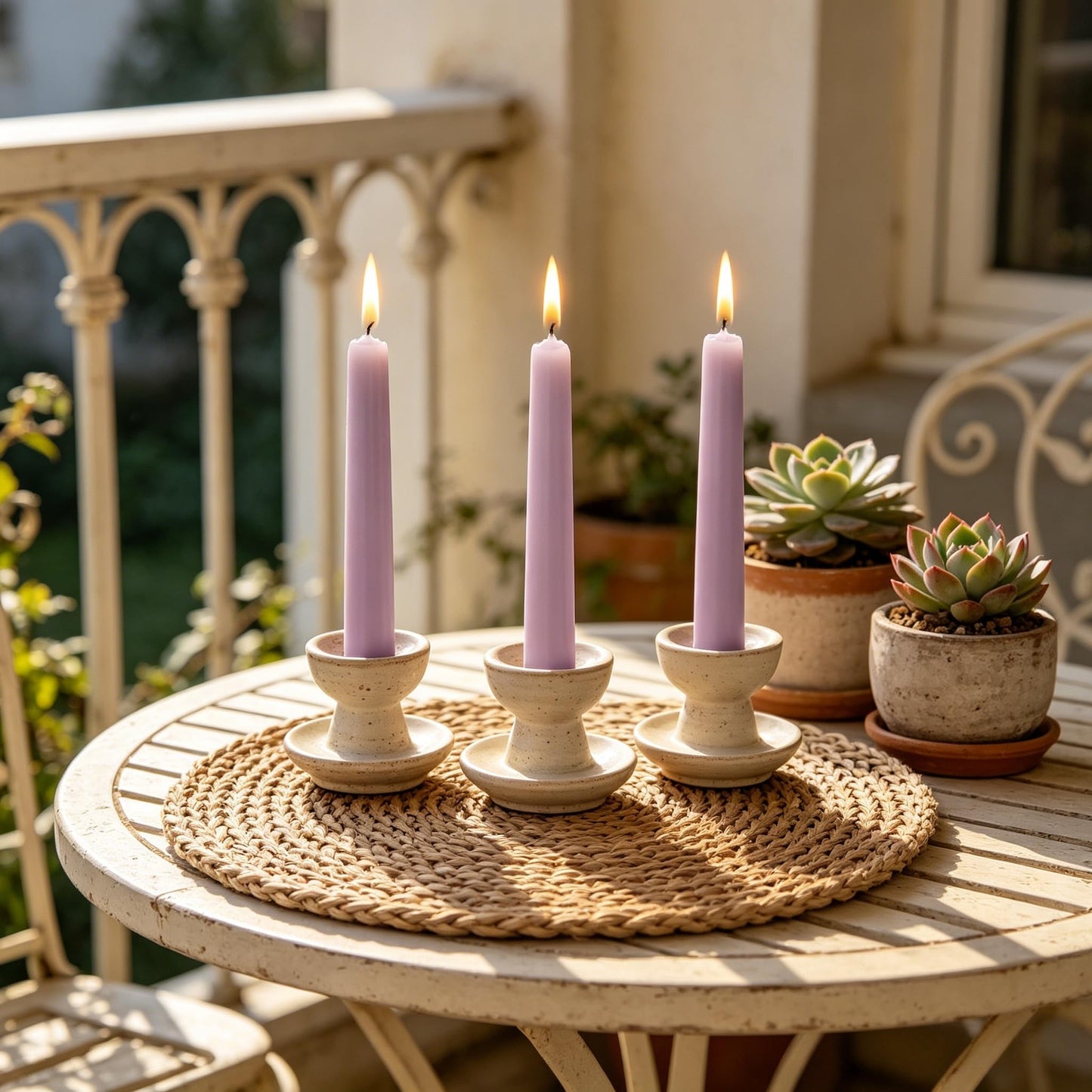 20-Pack Light Purple Taper Candles Unscented, 10 Inch Tall Dinner Table Candlestick for Wedding Centerpieces, Bulk Tapered Candles Smokeless Dripless, Lavender Decorative Candle for Home Decor
