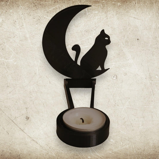 2024 New Tealight Shadow Caster, Halloween Tea Light Holder, Witch Halloween Tealight Shadow Caster, Demon Halloween Tealight Shadow Caster for Home Party Scary Candle Stands Table Decor