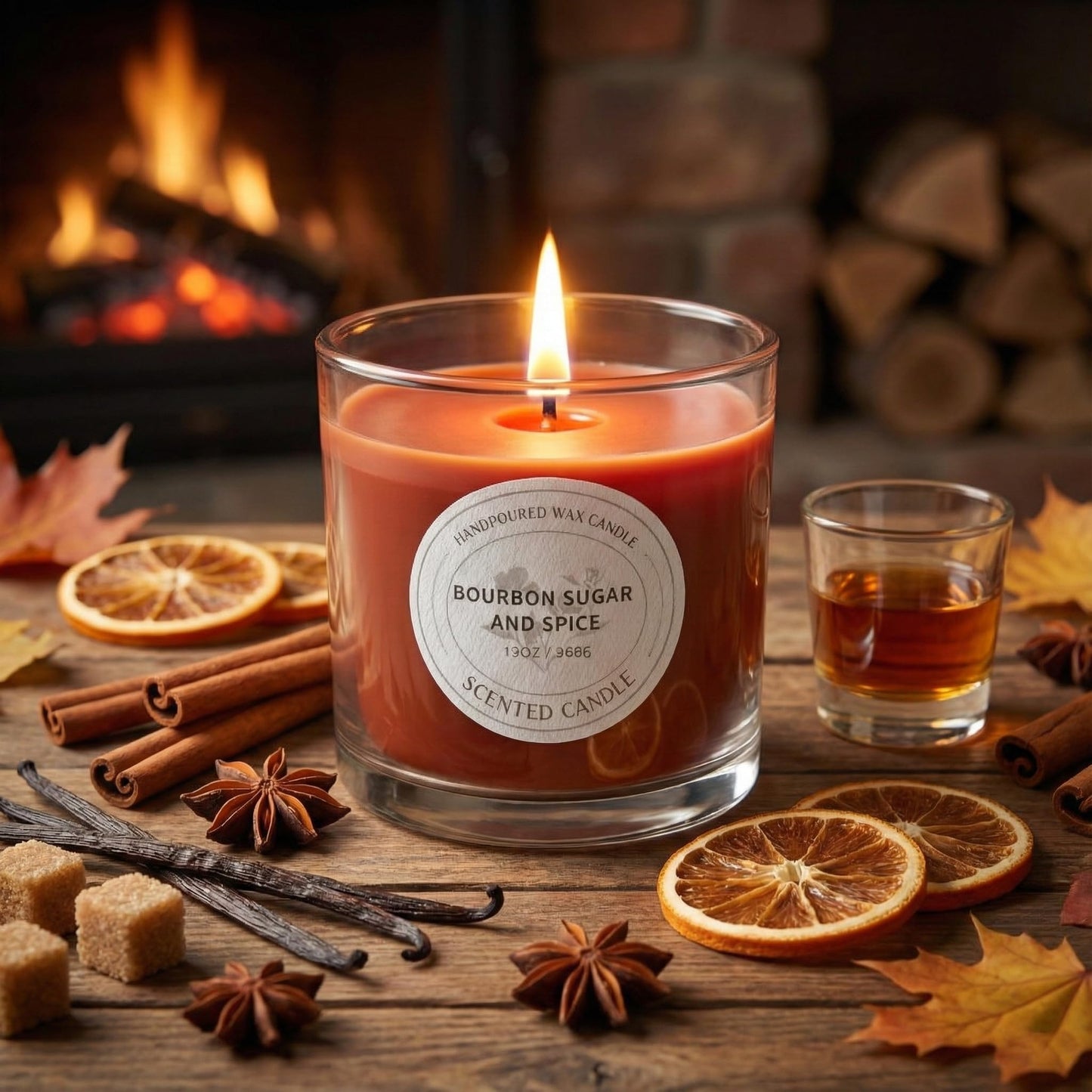 Signature Scented Candle 13oz with Lid – CW Studio Color Sprayed Glass Jar, Clean Burn Soy & Paraffin Wax, Smokeless Long Burn, Home Decor & Gift Giving