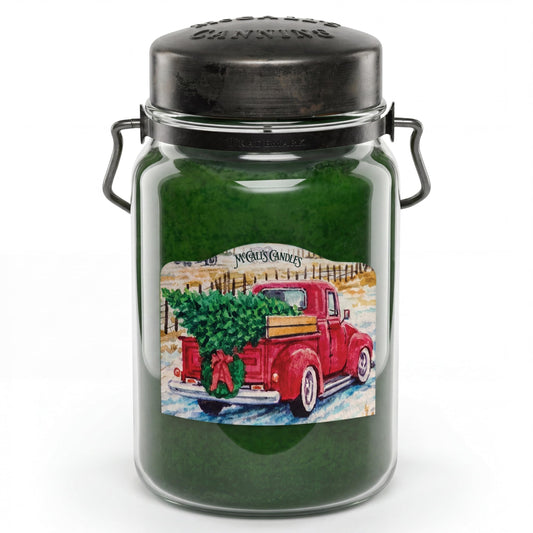 McCall’s Candles | Classic Christmas | 26 oz Classic Scented Candle | USA-Poured | Rustic Metal Lid with Decorative Handles | Rosehips, Apple & Cinnamon Holiday Fragrance
