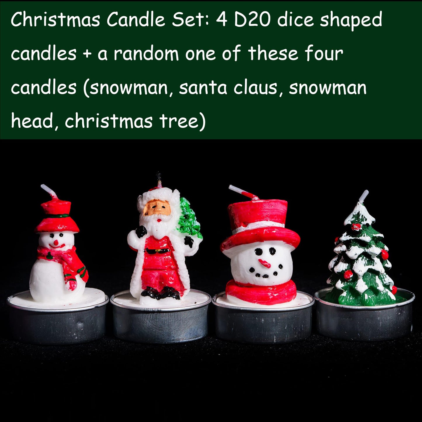 KSNDie D20 Dice Candles Set, Box of 5 Piece, Long Burning Candles, DND Christmas Candle Gift Polyhedral Dice Candle with Gift Box for Home Decor, Christmas, as D&D Gifts