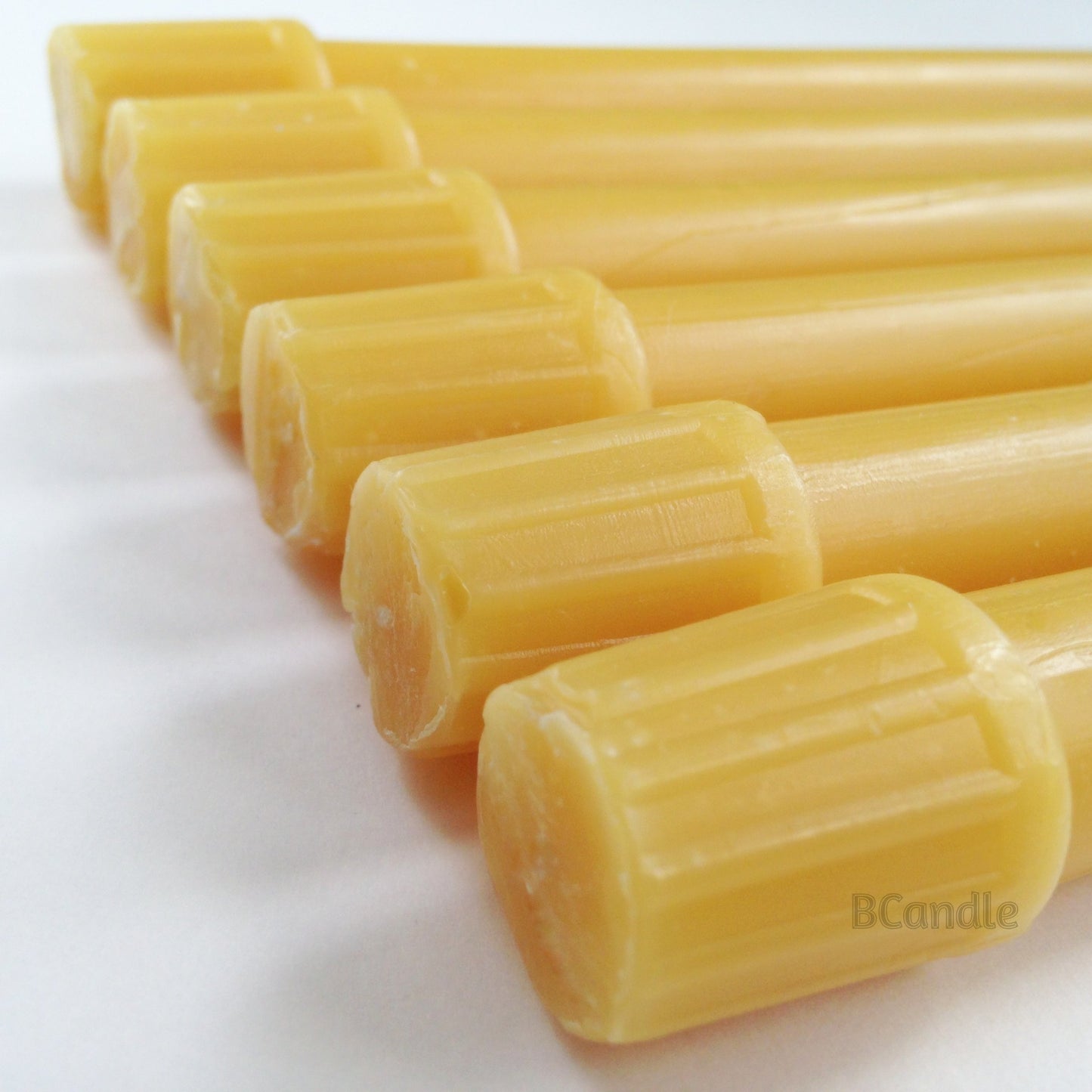 100% Pure Beeswax Candles (Set of 4) Organic Tapers - 8 Inches Tall, 3/4 Inch Diameter, Hand Made