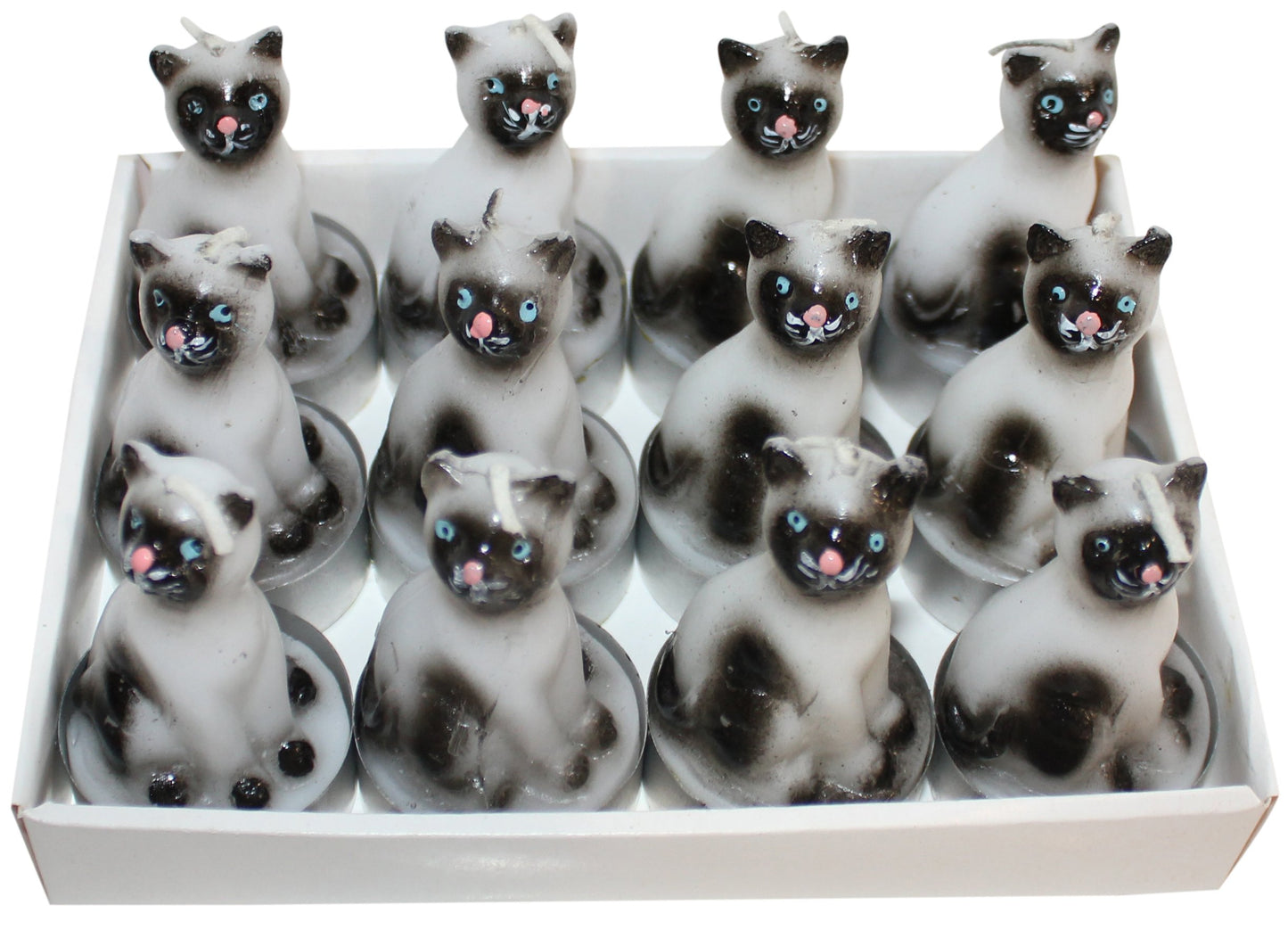 NAF Imports Tea light candles | Cute Cat Shaped | Long Burning | Accessories for Birthdays, Spas, or Everyday Home Décor | Set of 12