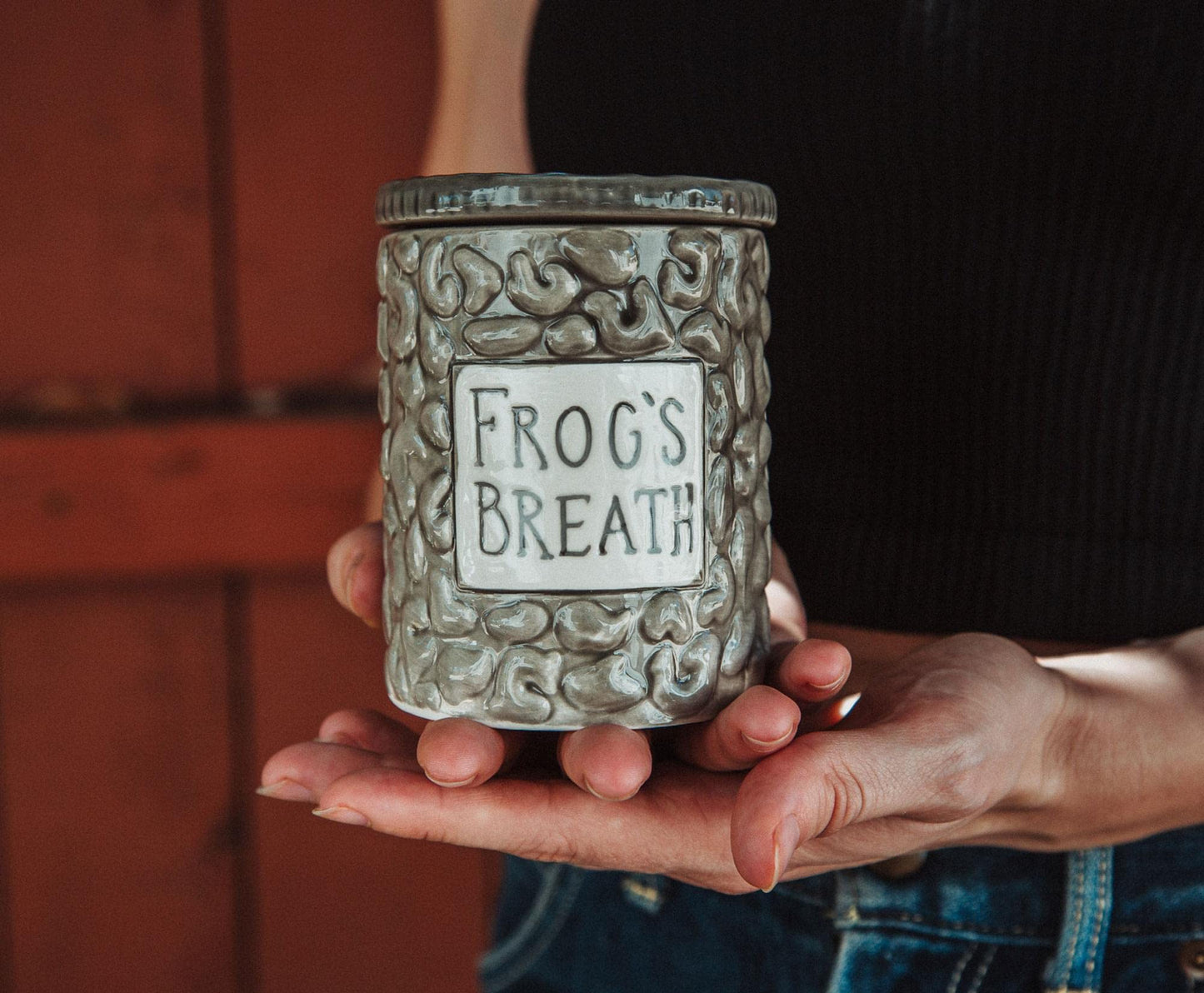 Disney The Nightmare Before Christmas Sally Frog's Breath Jar Ceramic Candle | Floral Muguet Fragrance with 35-Hour Burn Time