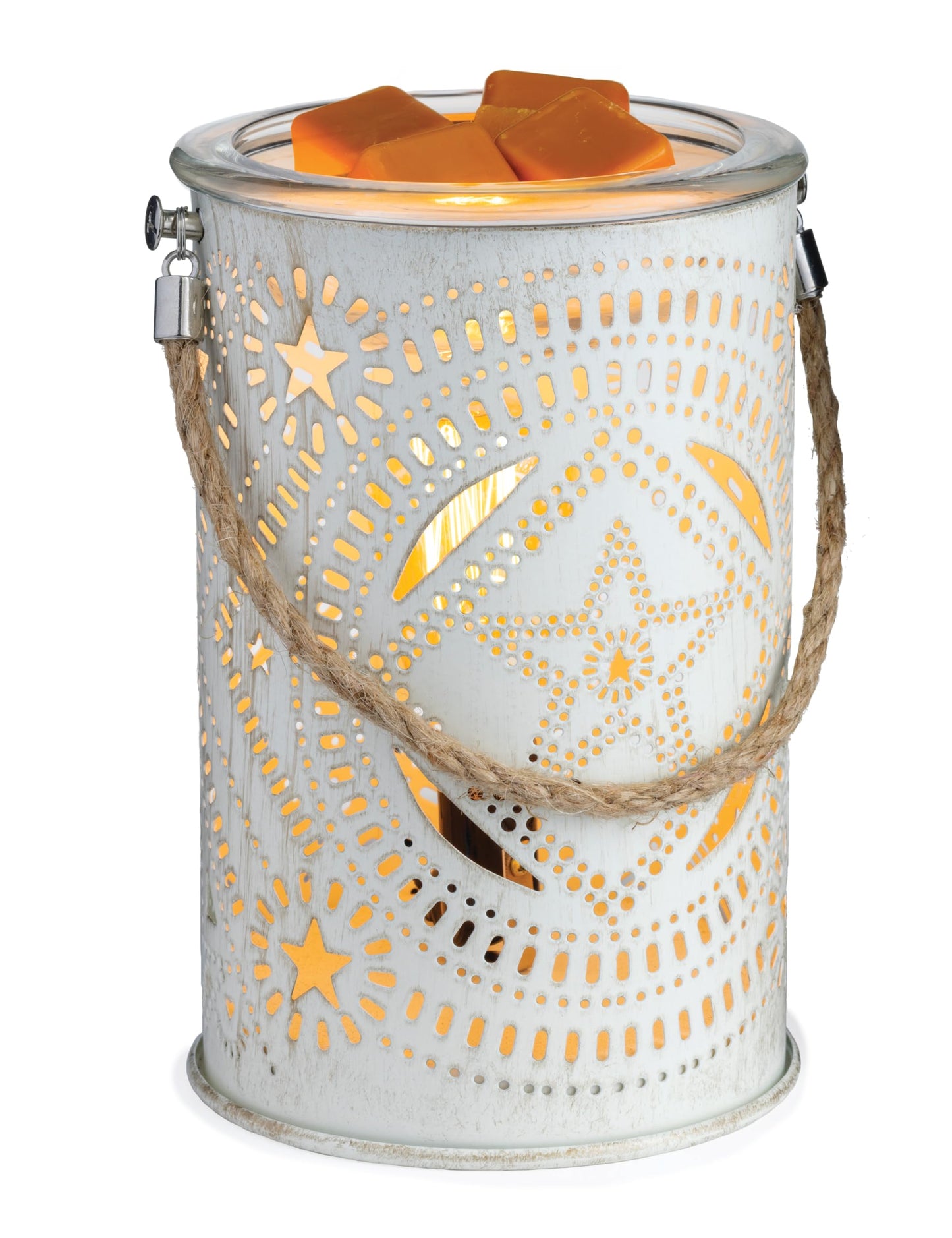 Candle Warmers Etc. Vintage Bulb Illumination Fragrance Warmer- Light-Up Warmer for Warming Scented Candle Wax Melts and Tarts to Freshen Room, Lone Star