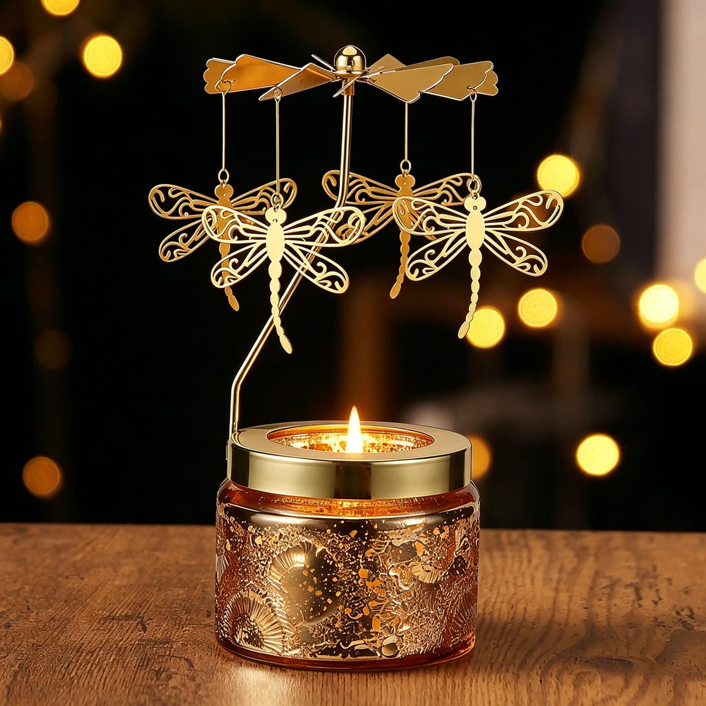 Candle Gifts for Women, Birthday Gifts for Mom Daughter Sister Wife, Unique Dragonfly Gift for Friends Women, Rotatable Scented Candles Gift for Christmas Anniversary Mothers Day (Dragonfly)