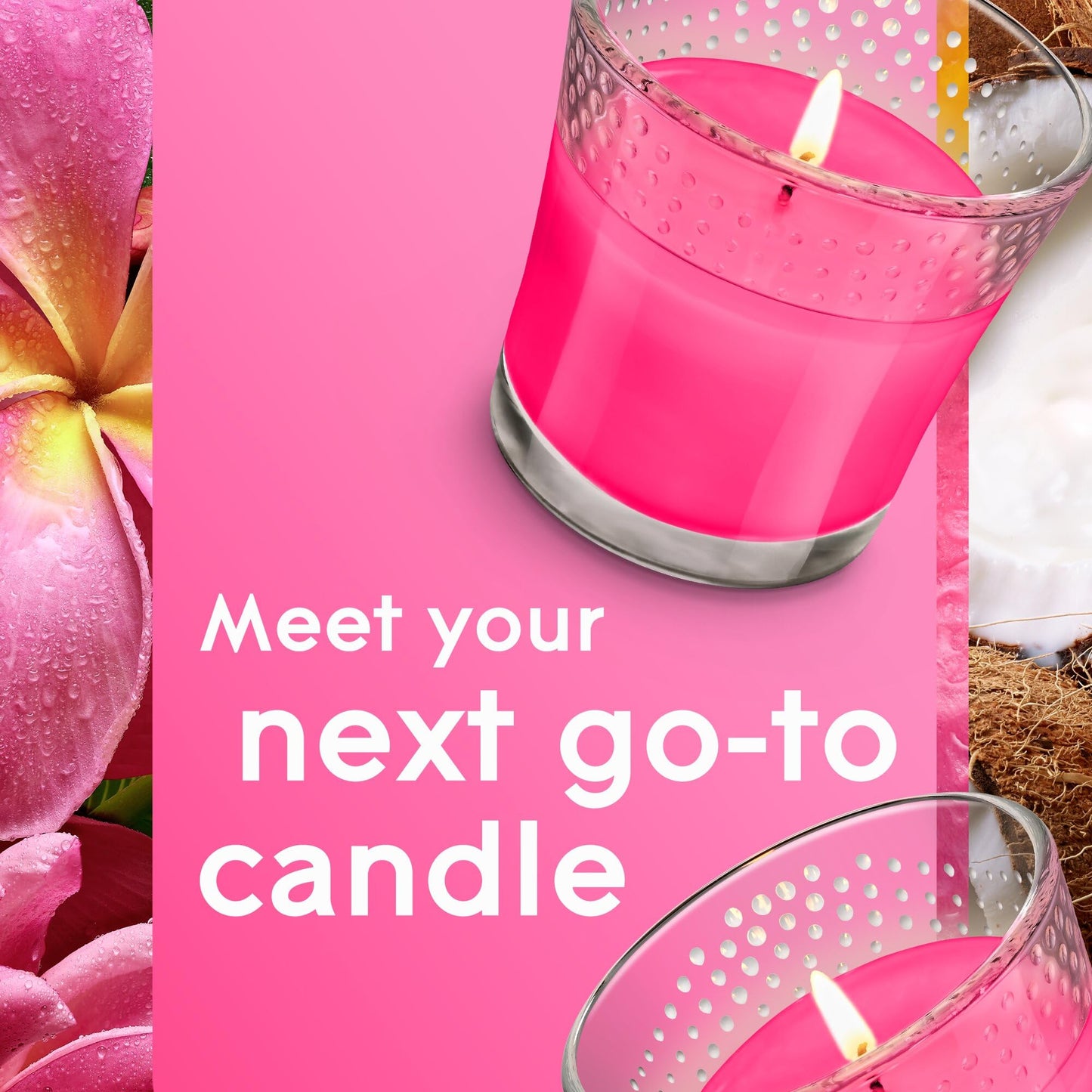 Glade Candle Jar, Air Freshener, Exotic Tropical Blossoms, 3.4 oz, 2 Count