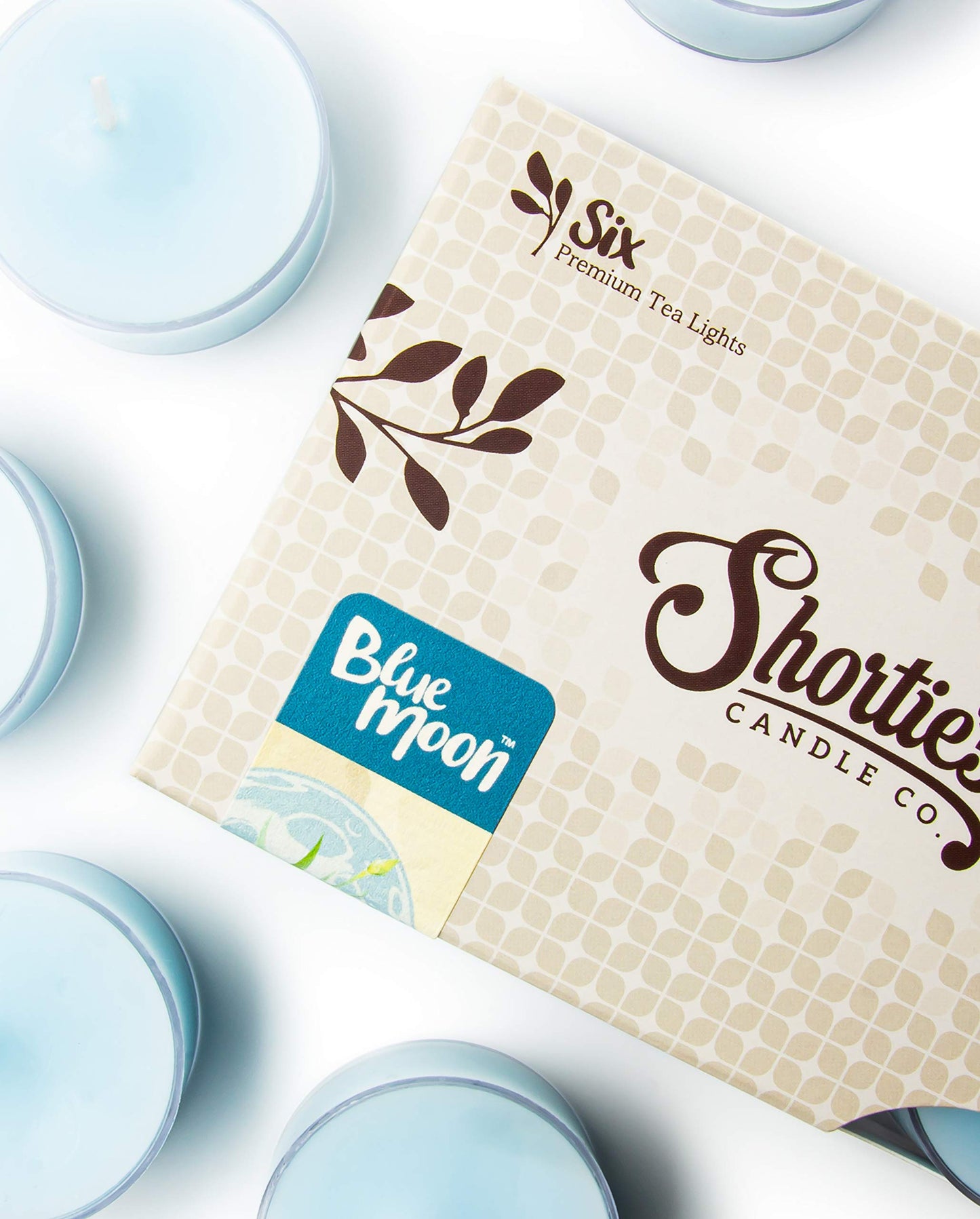 Fresh & Clean Premium Tealight Candles Variety 3 Pack (18 Highly Scented Tea Lights) - Blue Moon, Iced Mint Lavender, Eucalyptus Spearmint - Made with Natural Fragrance Oils - Fresh & Clean Collection