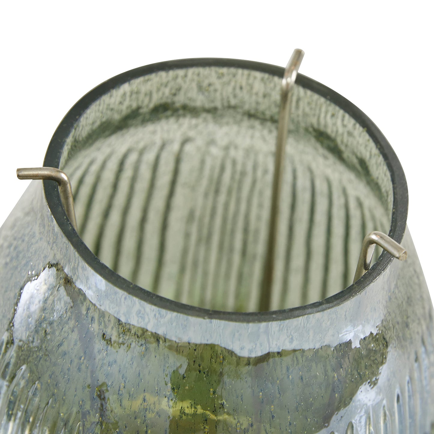 Deco 79 Glass Round Candle Holder, 6" x 6" x 7", Multi Colored
