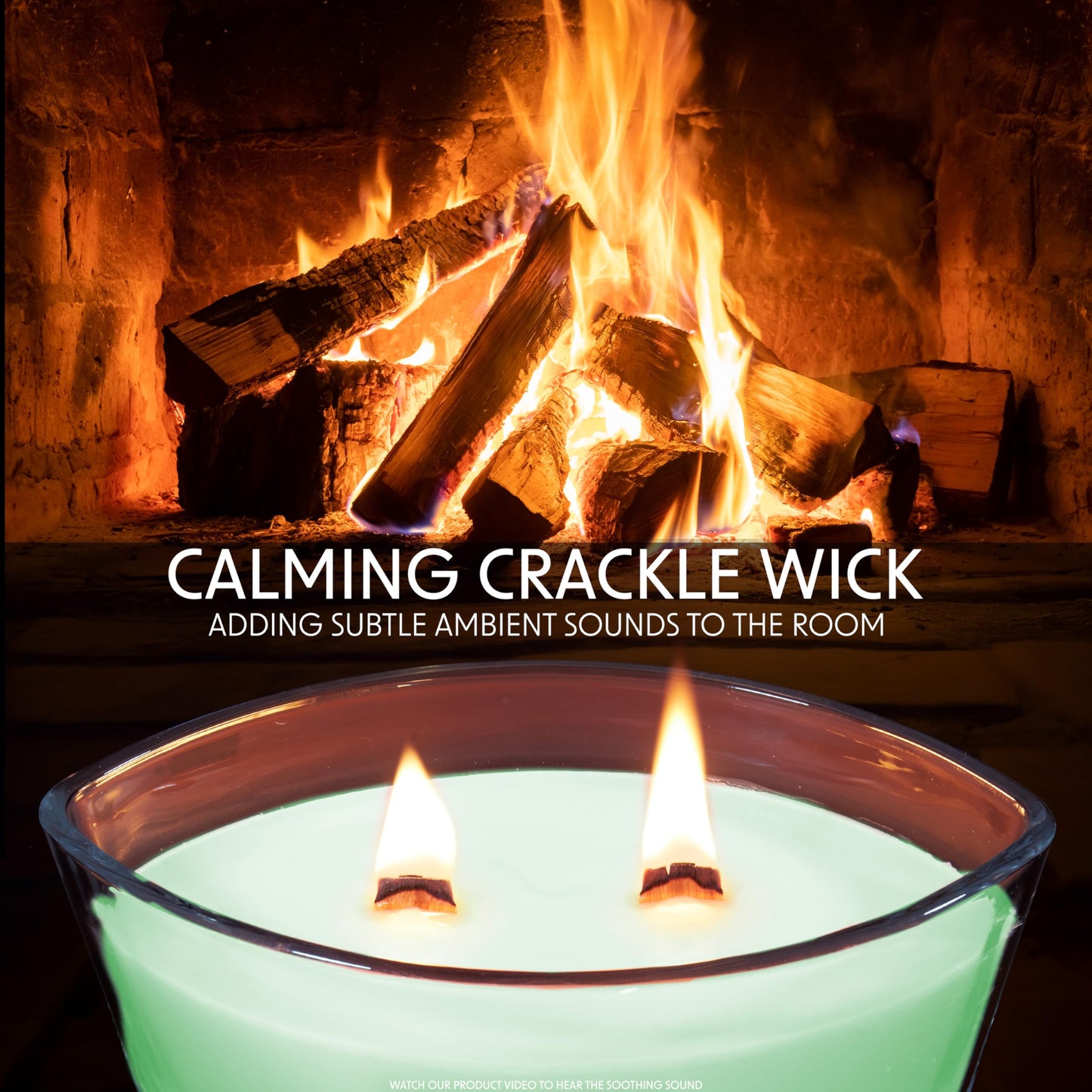 DECO EXPRESS Scented Candles, Crackle Double Wick Candles, Long 50 Hours Burn Time, Home Decor & Gift Ideas (Fresh Sheets)
