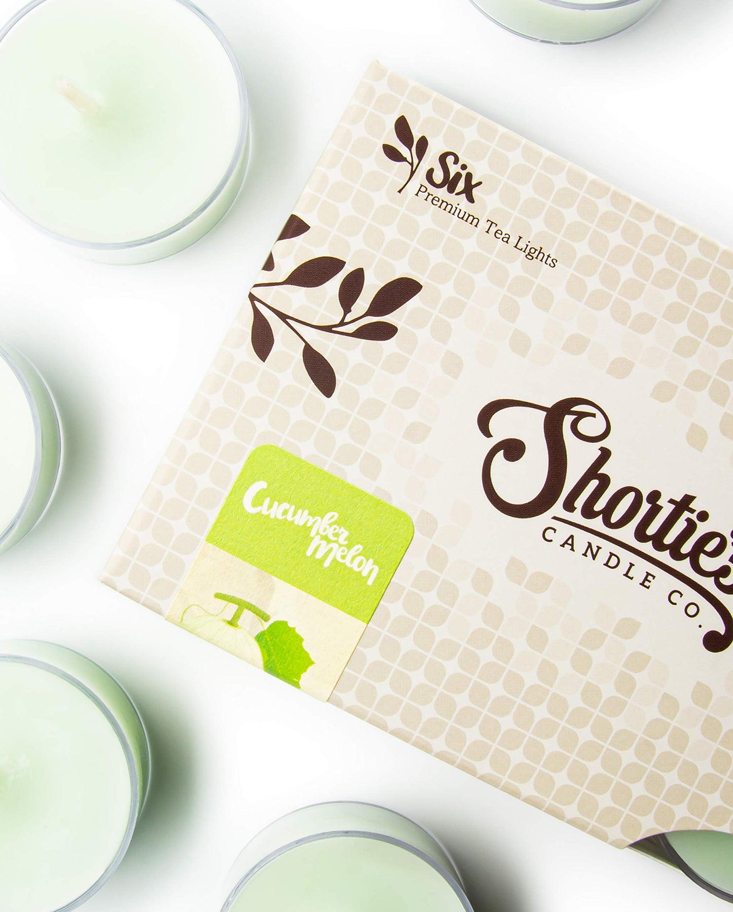 Cucumber Melon Premium Tealight Candles Multi Pack - 12 Green Highly Scented Tea Lights - Beautiful Candlelight - Made in the USA - Fresh & Clean Collection