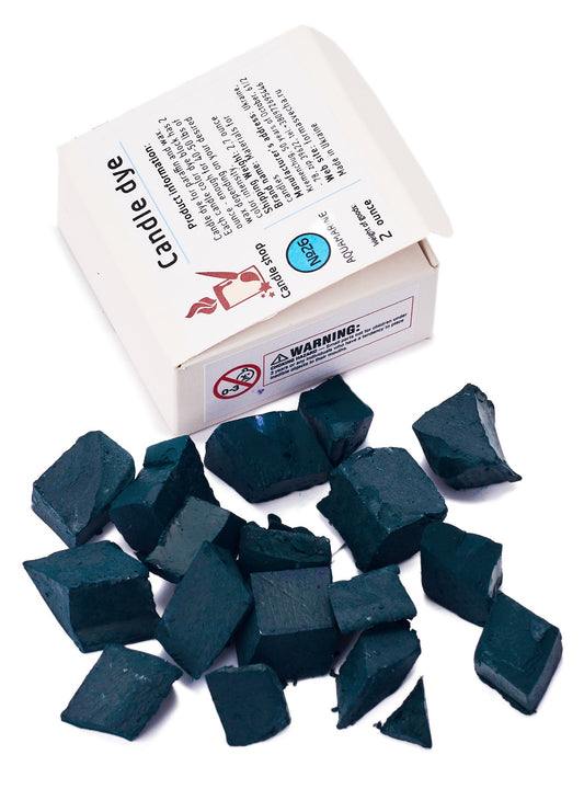 Aquamarine Candle Dye 2oz for Soy Candle Making – Candle Shop Premium Color Dye Blocks for Soy Wax, Beeswax, Paraffin - Candle Wax Dyes