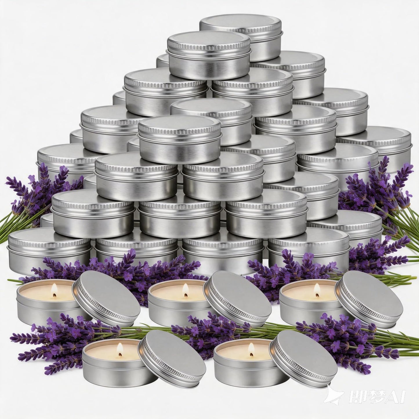 Trxvxo 100 Pcs 1 Oz Mini Lavender Scented Soy Candle Set, Bulk Wedding Favors for Guests, Party Favors & Gifts, Perfect for Wedding, Baby Shower, Birthday, Home Decor & Event Supplies