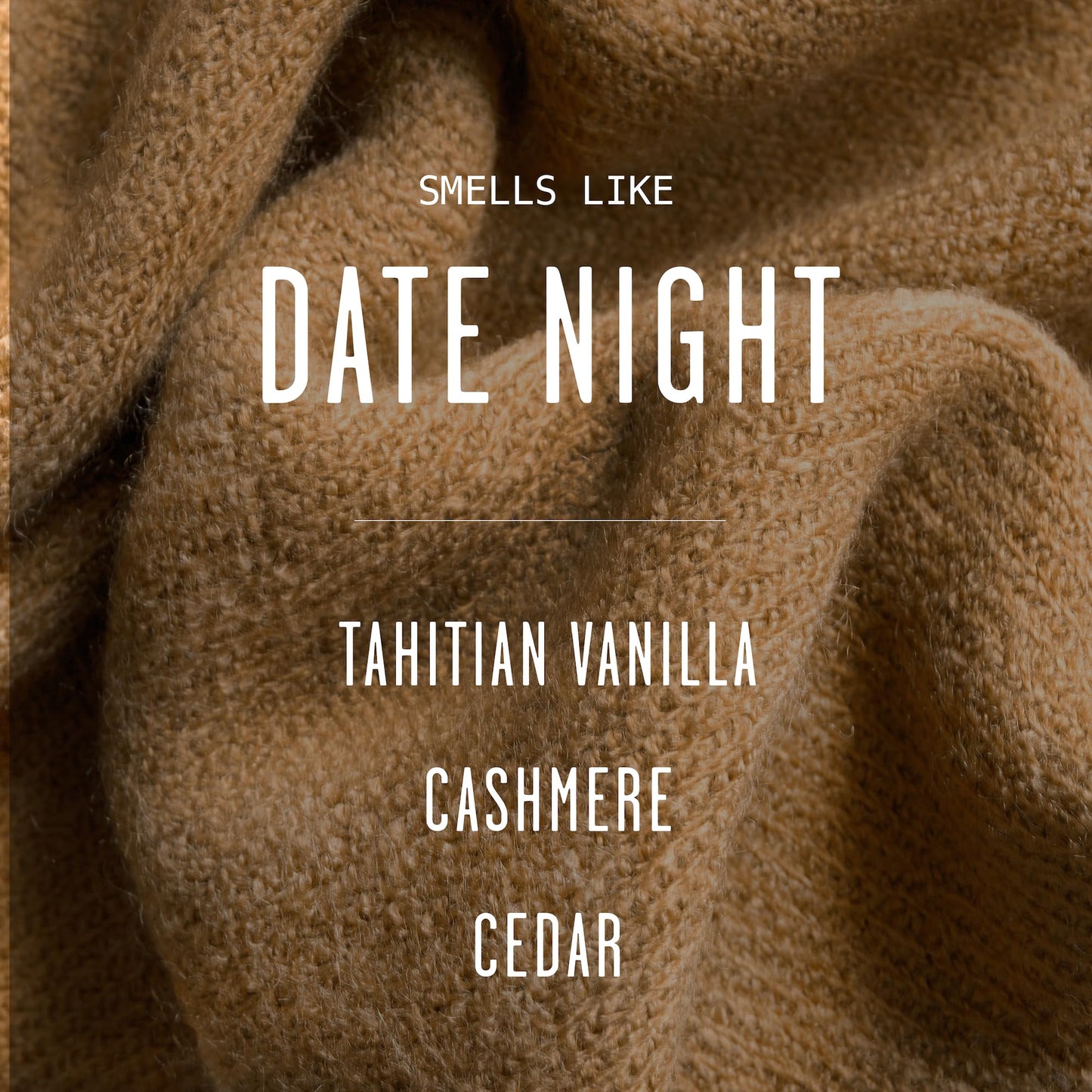 Date Night Candle I Scented Black Candles for Men or Women - French Cashmere & Vanilla Scent Soy Wax - Infused w/Essential Oils | Mens Candle I Long-Lasting 50Hr Burn, 9oz I Non Toxic I Made in USA