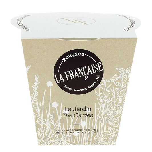 Bougies La Francaise - French-Made Scented Candle Refill - The Garden - Made in France, 200g, +/- 40-Hour Burn Time - ‎‎2.97 x 3.27 x 3.38 inches