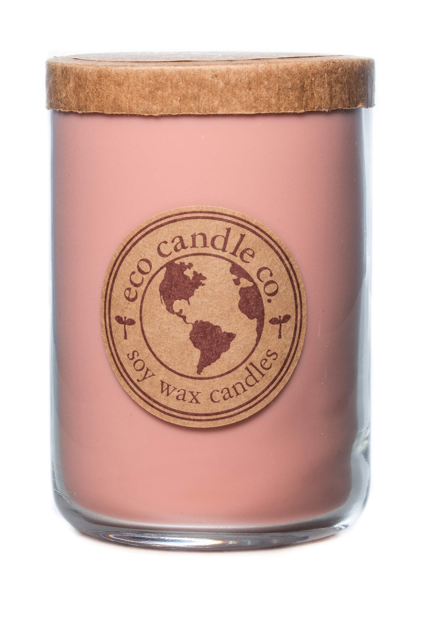 ECO CANDLE CO. Recycled Candle, Fig & Oak, 26 oz. - Scents of Figs, Cranberries, Leather, & Musk - 100% Soy Wax, No Lead, Kraft Paper Label & Lid, Hand Poured, Made from Midwest Grown Soybeans