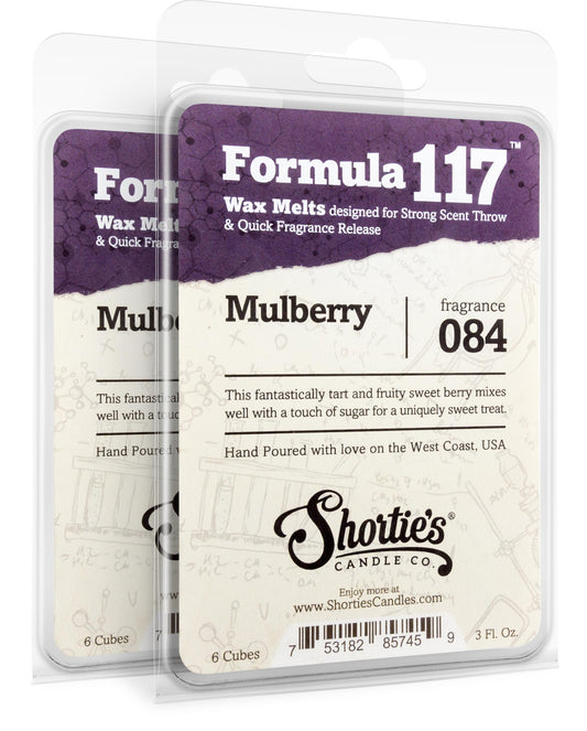 Shortie's Candle Company Mulberry Premium Wax Melts 2 Pack - 6 Oz., Strong & Long Lasting, Non-Toxic - Made with Essential & Natural Oils - Formula 117