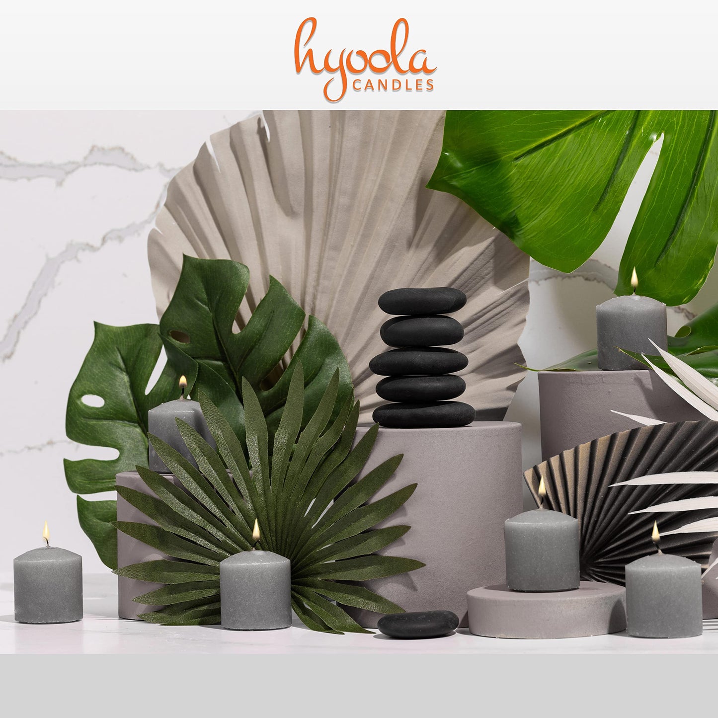 HYOOLA Scented Votive Candles - Harmony Votive Candles -12 Hour Burn Time - 9 Pack - European Made