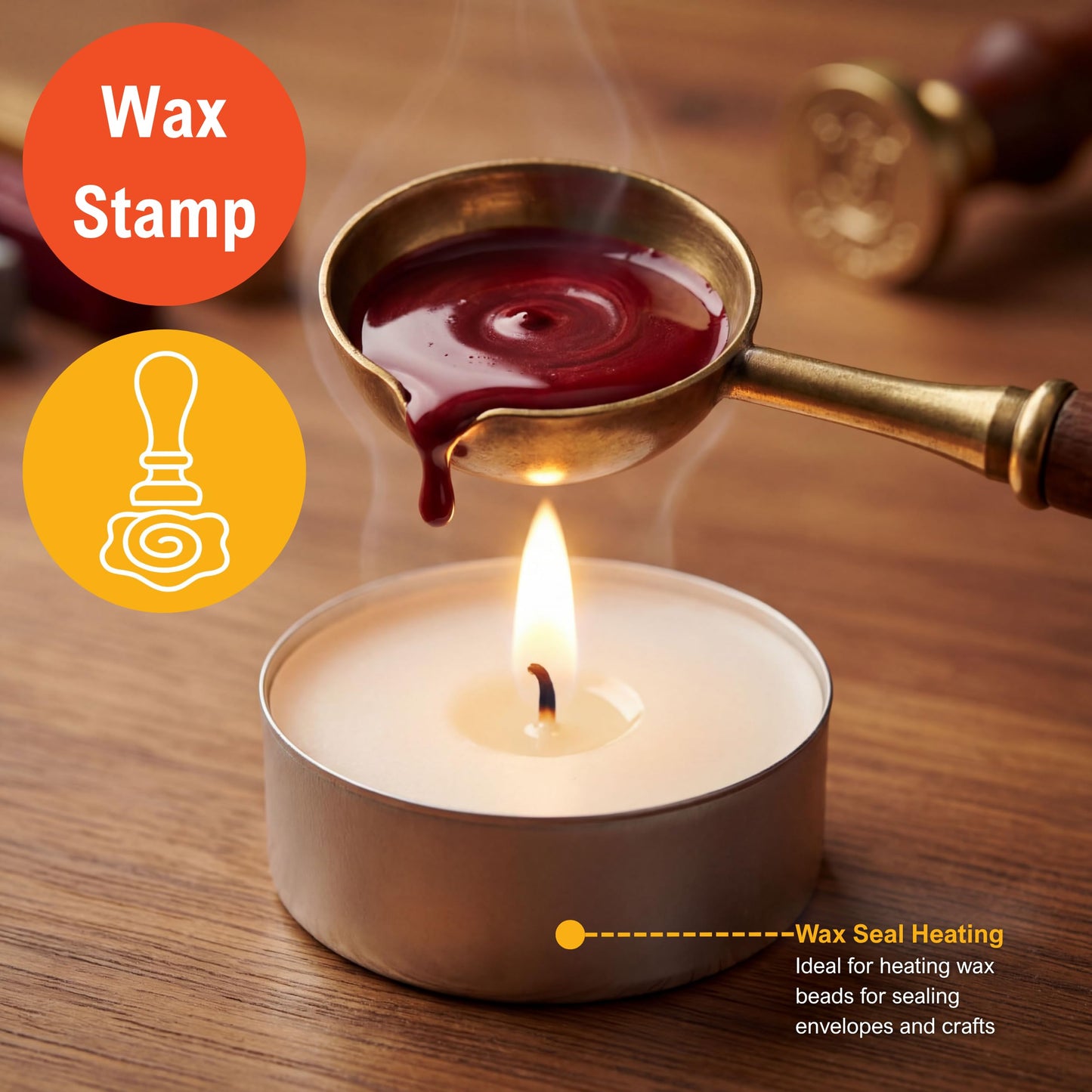 PAMI Premium Long-Lasting with 8 Hours Burning Time Unscented Round Tealight Candles [50-Pack] - Paraffin Tealights with Beautiful Flame- Perfect for Votive Candle Holders