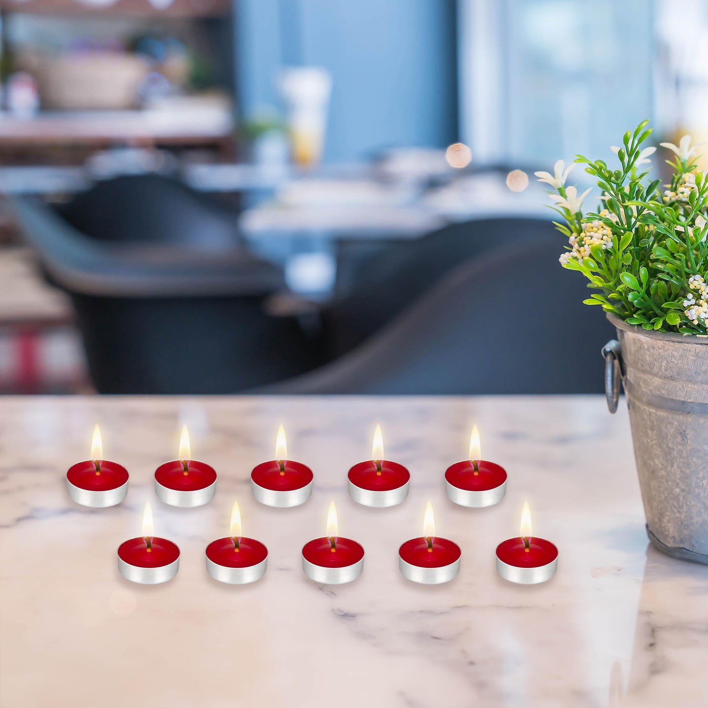 Mega Candles 100 pcs Unscented Red Tea Lights Candles, Pressed Wax Candle 3.5 Hour Burn Time, Home Décor, Wedding Receptions, Occasions, Festivities, Events, Meditations, Spa, Prayers, Vigil