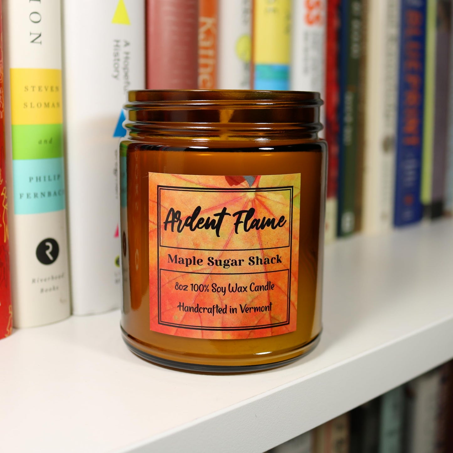 Ardent Flame Candles | Vermont Maple Sugar Shack | 100% Natural Soy Wax Candle for Home Decor | Highly Scented | Premium Fragrance | Handmade in Vermont, USA | 8 oz | Long Lasting | Great Gift