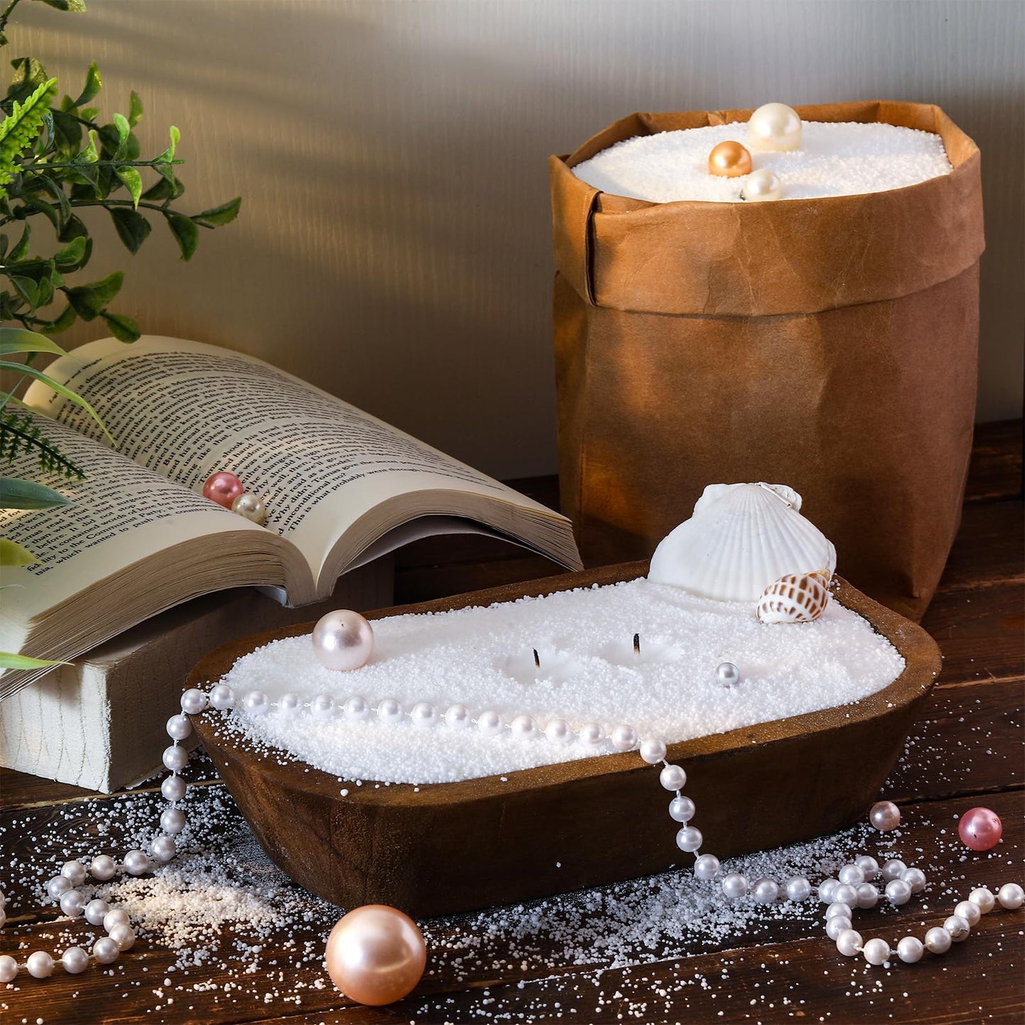 Conelist 5lb Unscented Scented Pearled Candle Sand Wax Set Customized Powder Making Candles Refill Kit Palm Wax All Natural Non Toxic with 20 Wicks for Graduation Thank You Teacher Gifts DIY Making