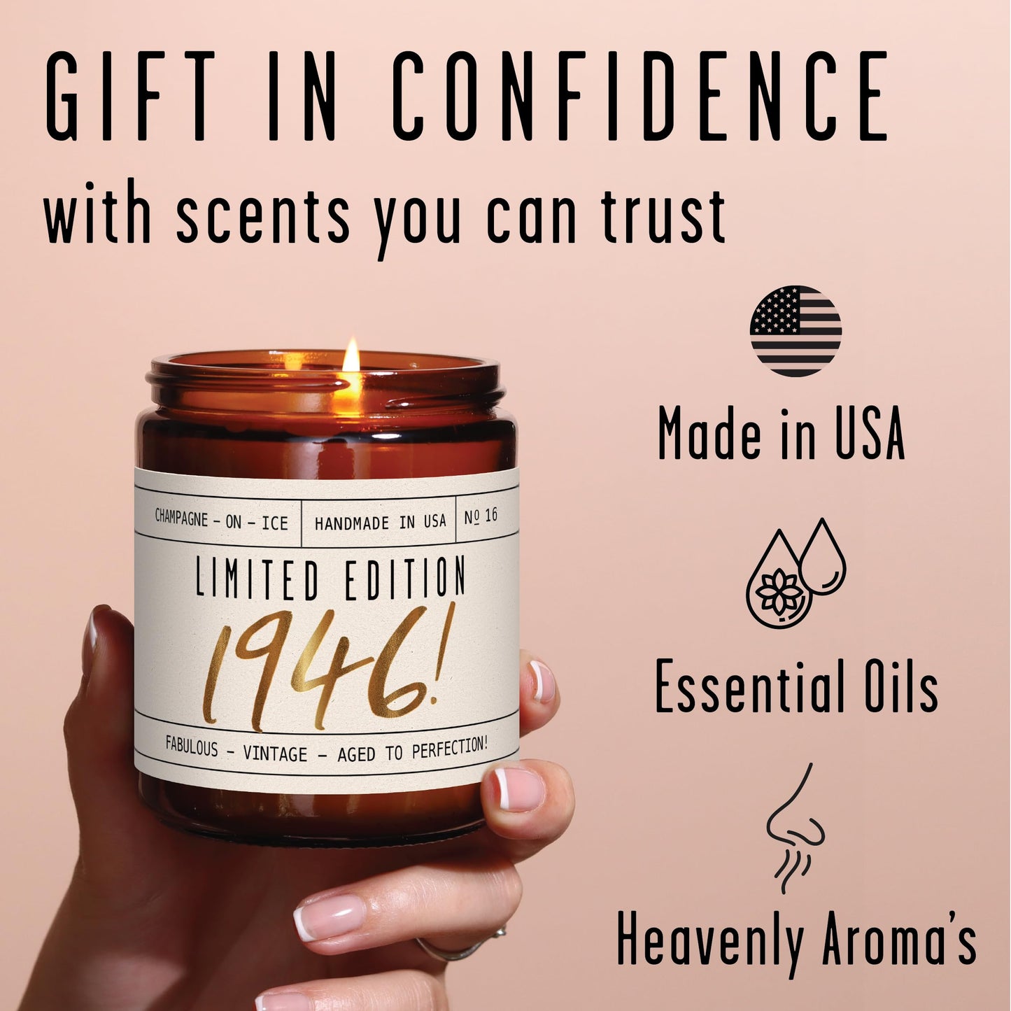 18th Birthday Gifts for Girls - 'Limited Edition 2008' Soy Candle, w/Sparkling Berries & Fruit I 18 Gifts for Women I 18th Birthday Gift for Her Ideas I 9oz Reusable Jar, 50Hr Burn, Made in USA