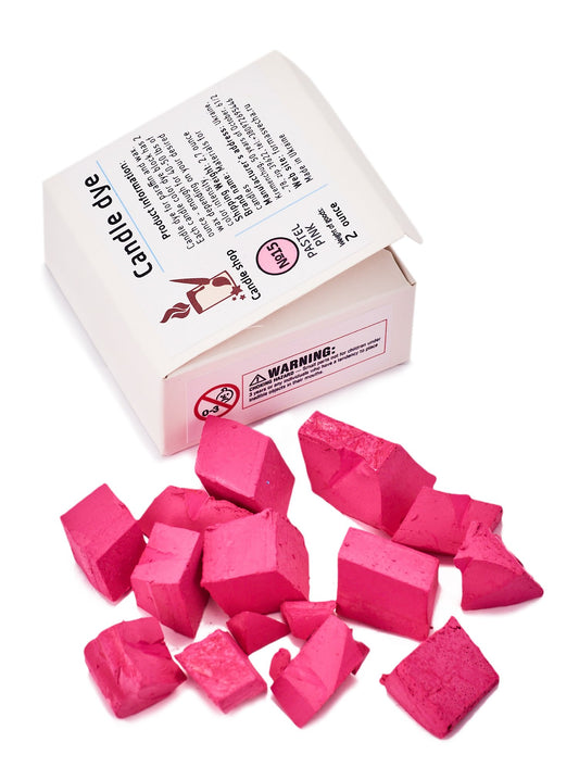 Pastel Pink Candle Dye 2oz for Soy Candle Making – Candle Shop Premium Color Dye Blocks for Soy Wax, Beeswax, Paraffin - Candle Wax Dyes
