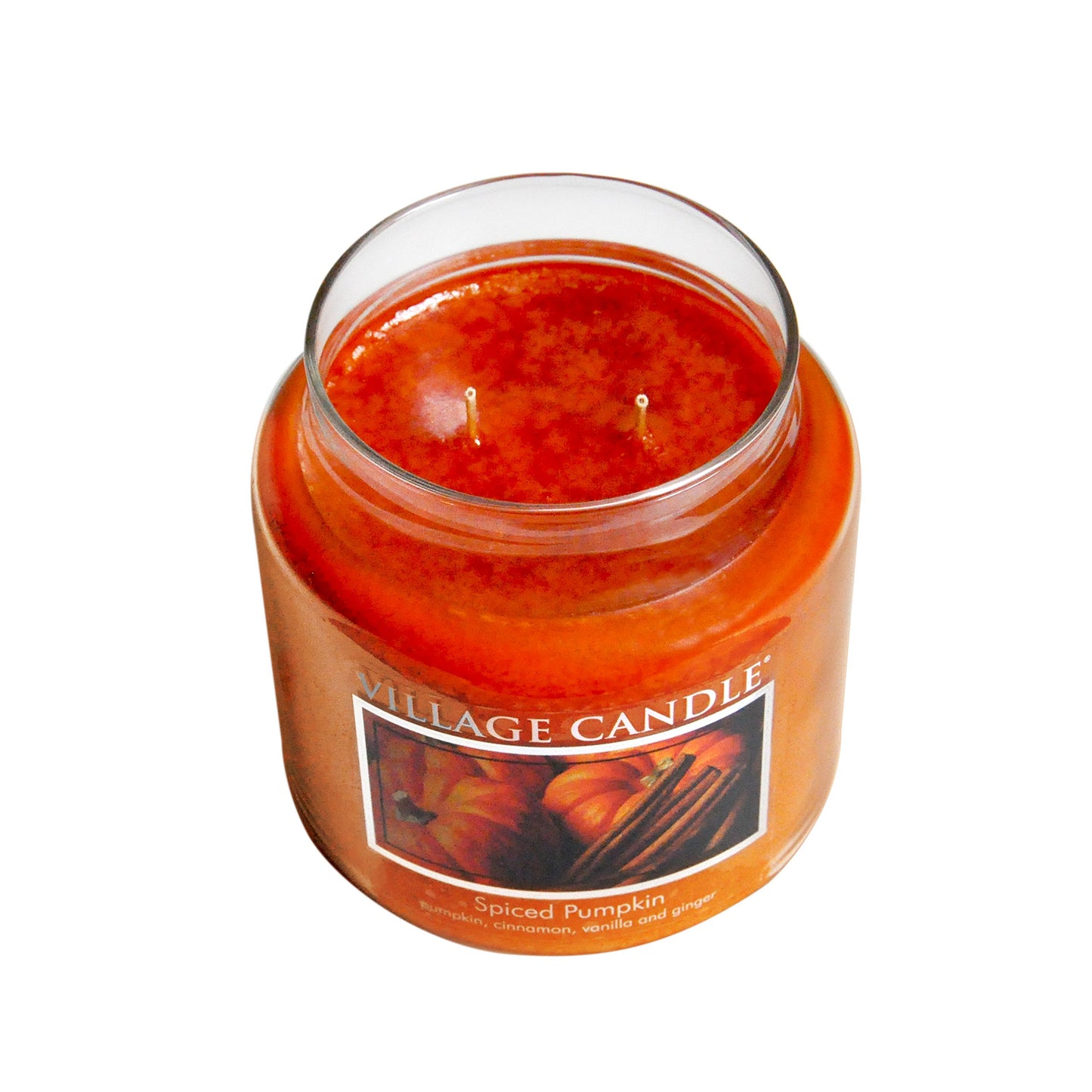 Village Candle Spiced Pumpkin Large Apothecary Jar, Scented Candle, 21.25 oz. (Pack of 6)