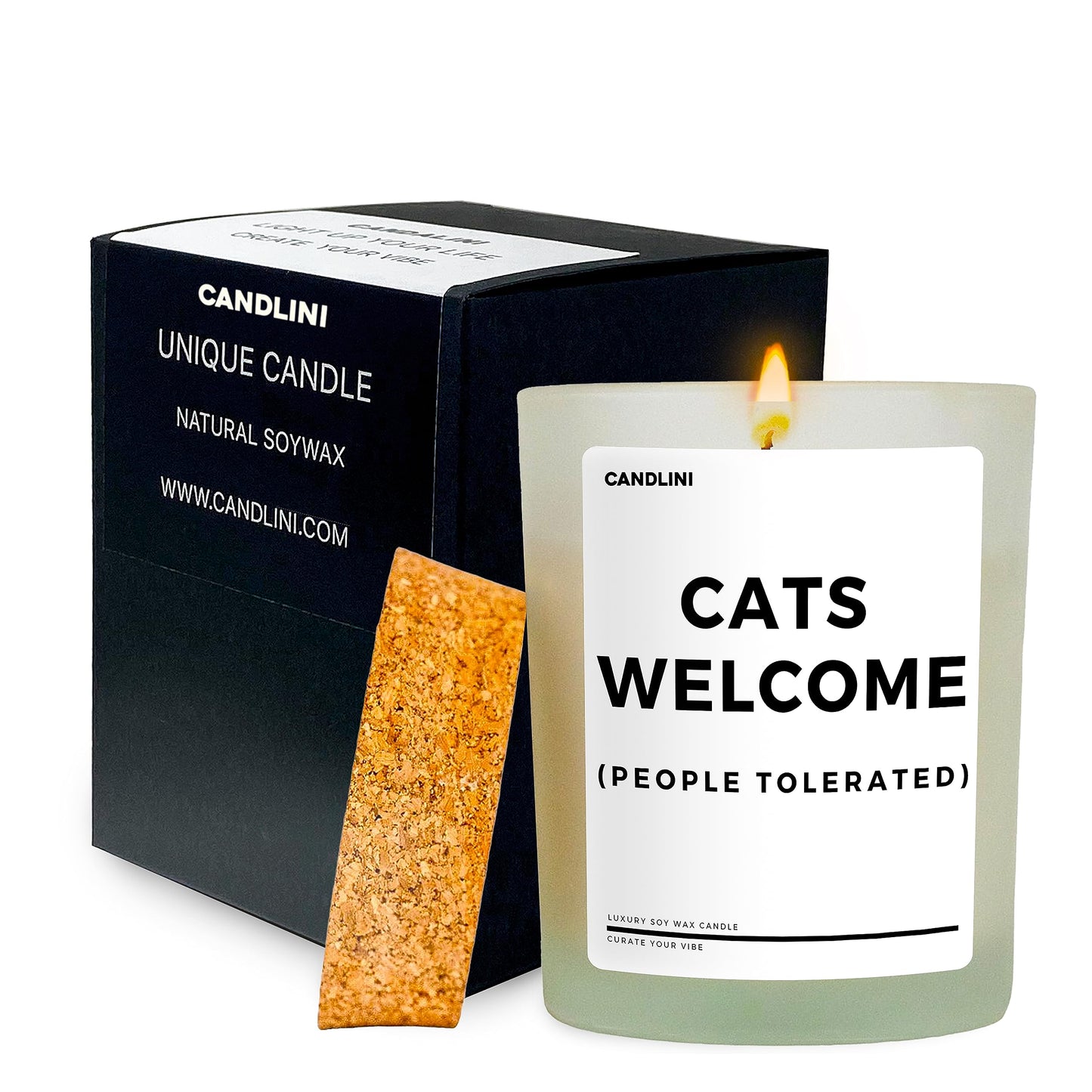 Cat Mom Candle Gift Box | Vanilla Scented Soy Wax Candle | Perfect for Women's Birthday or Anniversary