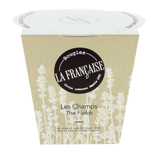 Bougies La Francaise - French-Made Scented Candle Refill - Made in France, 200g, 40-Hour Burn Time - ‎‎2.97 x 3.27 x 3.38 inches (The Fields)