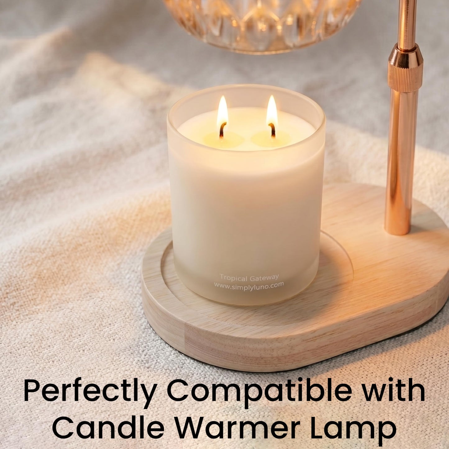 Sun-Kissed Orchard – Lavender & Rose Scented Candle Large 14oz Soy Wax– Eco Friendly & Long Lasting – 50+ Hour Burn – Reusable Jar & Bamboo Lid – Luxury Gift Box for Women