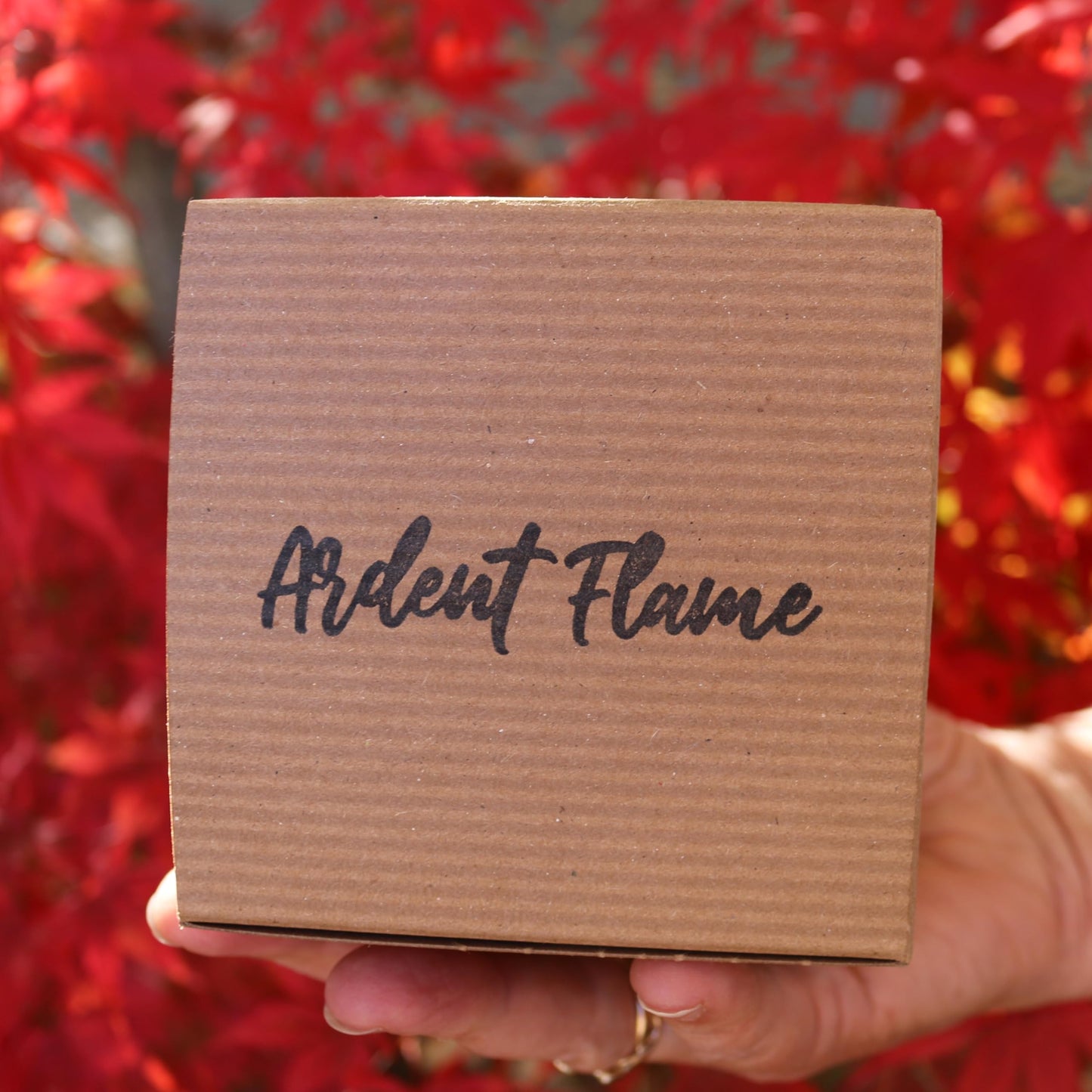 Ardent Flame Candles | Cinnamon Apple Crisp | 100% Natural Soy Wax Candle for Home Decor | Highly Scented | Premium Fragrance | Handmade in Vermont, USA | 8 oz | Long Lasting | Gift for Women and Men