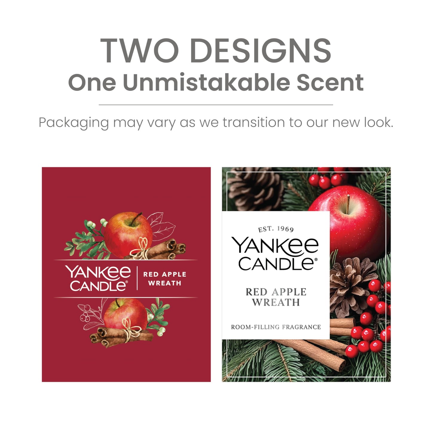 Yankee Candle Large Tumbler Scented Candle with up to 80 Hour Burn Time, Premium Plant Wax Blend for Consistent Burn, 20 oz Tumbler Candle with Room Filling Fragrance, Red Apple Wreath