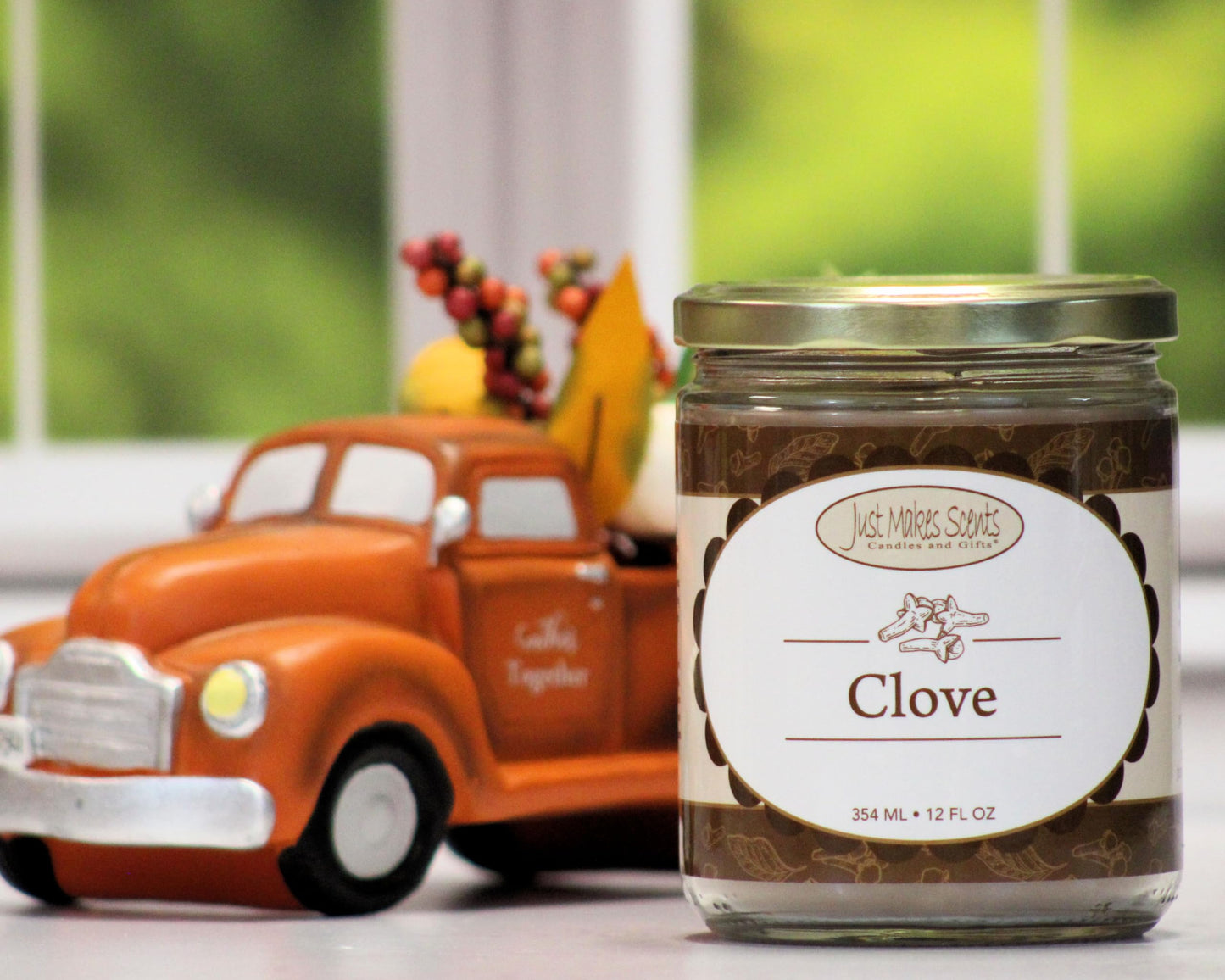 Clove Scented Candle | Warm and Spicy Ground Cloves | Hand Poured in The USA by Just Makes Scents (12 oz)