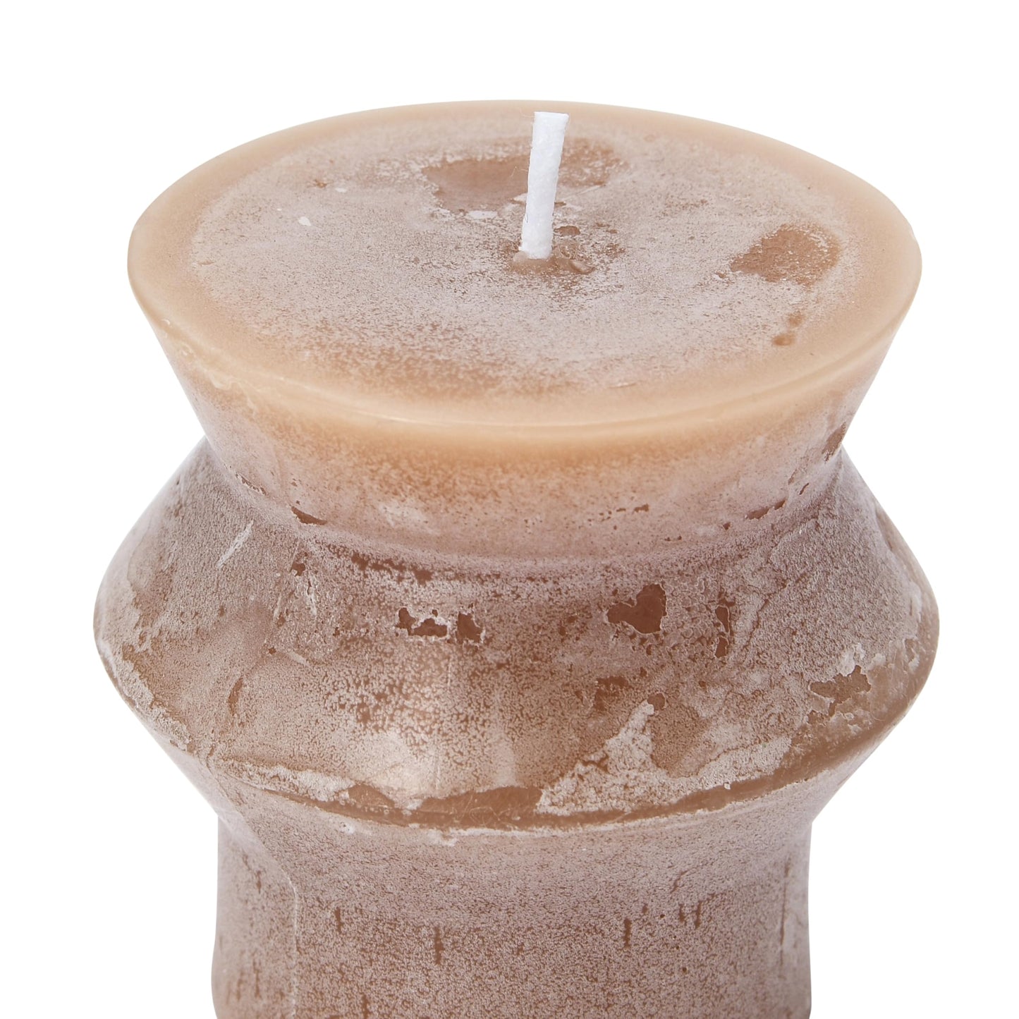 Creative Co-Op Unscented Totem Pillar Candle, Cappuccino