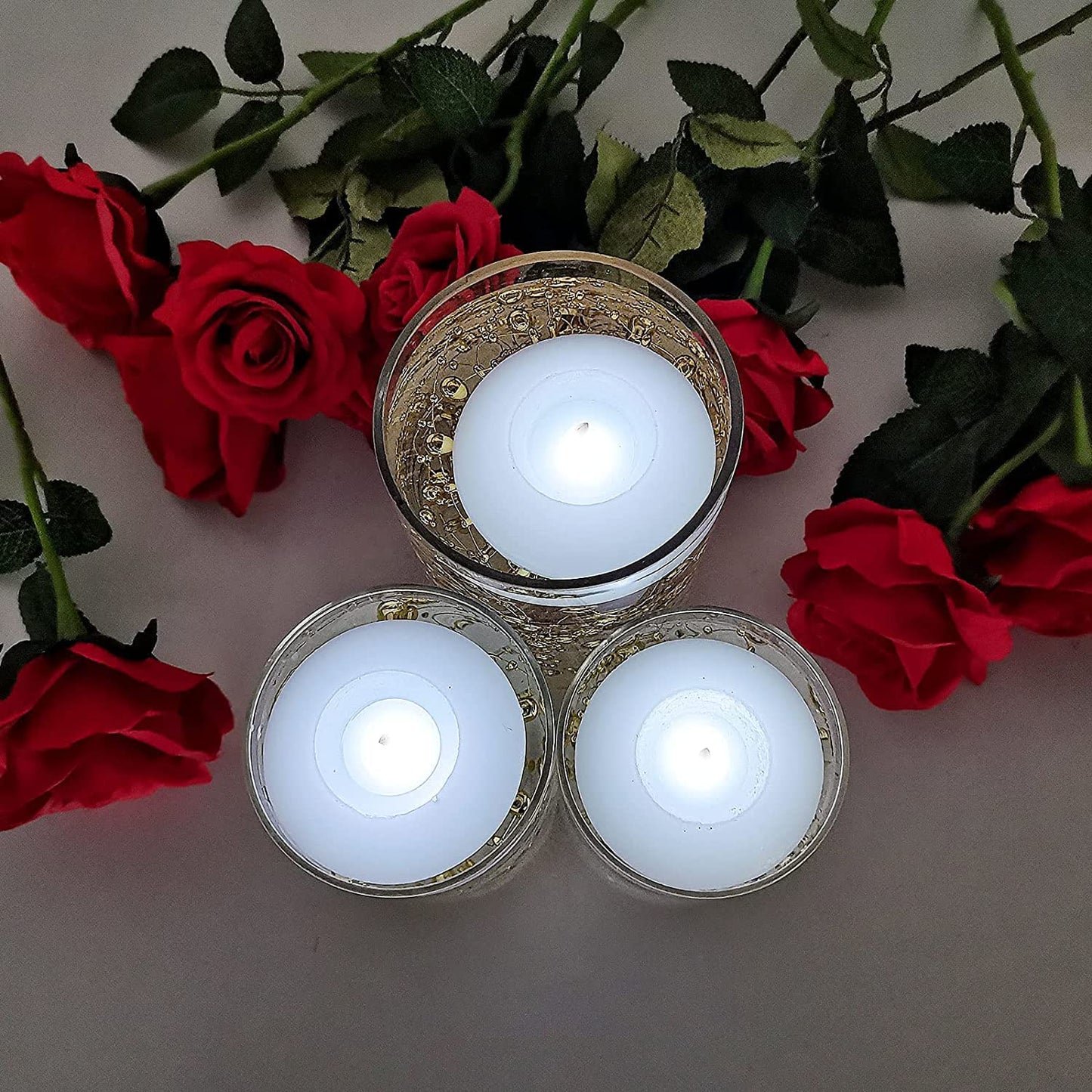 120+ Hours LED Floating Candles for Centerpieces – 12 Pack White Flickering Tea Lights Battery Operated Waterproof Floating Flameless Candle Tealight for Wedding Party Pool & SPA Home Decorations