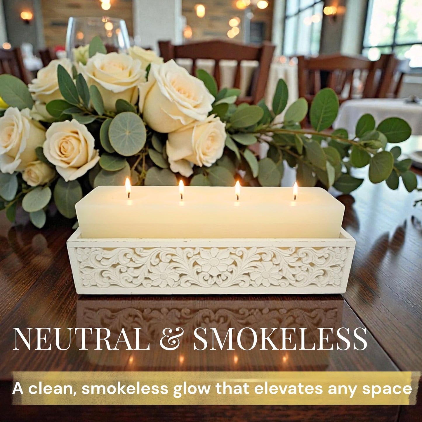 12" Vance Kitira Coconut Ice Layered Brick Candle